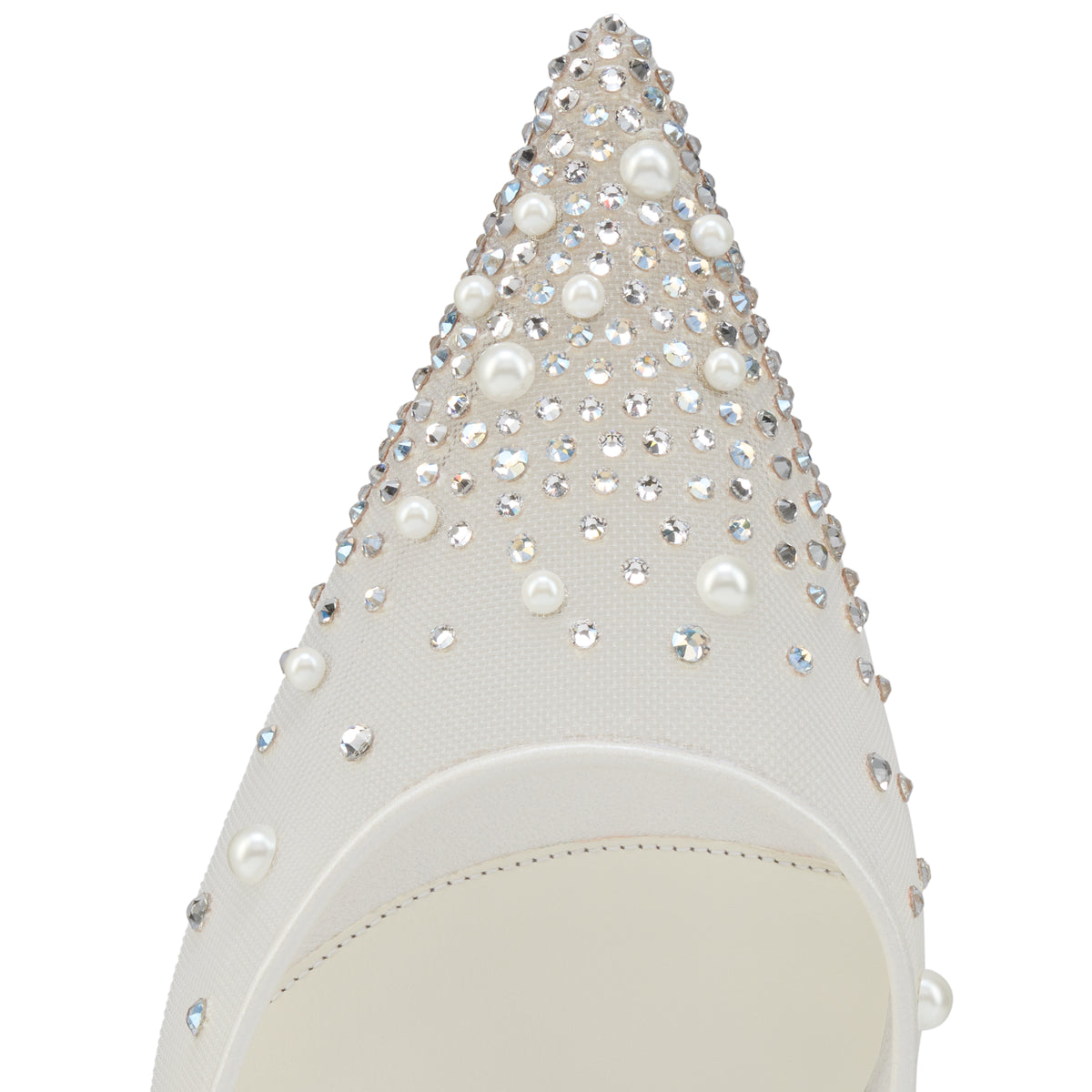 Christian Louboutin Miss Z Riviera Strass Women Shoes | Color White