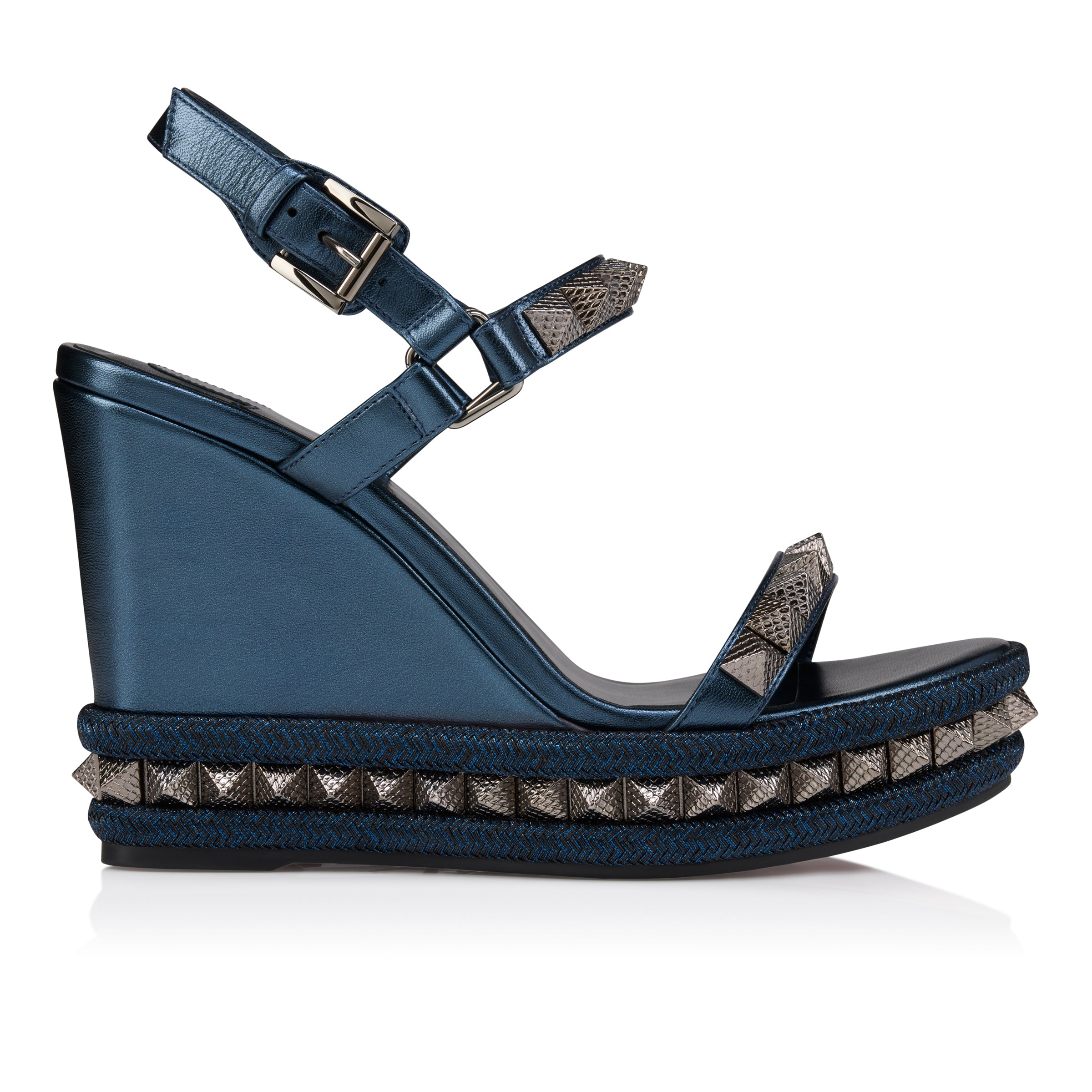 Christian Louboutin Pyra Clou Women Shoes | Color New Blue