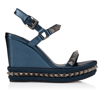 Christian Louboutin Pyra Clou Women Shoes | Color New Blue