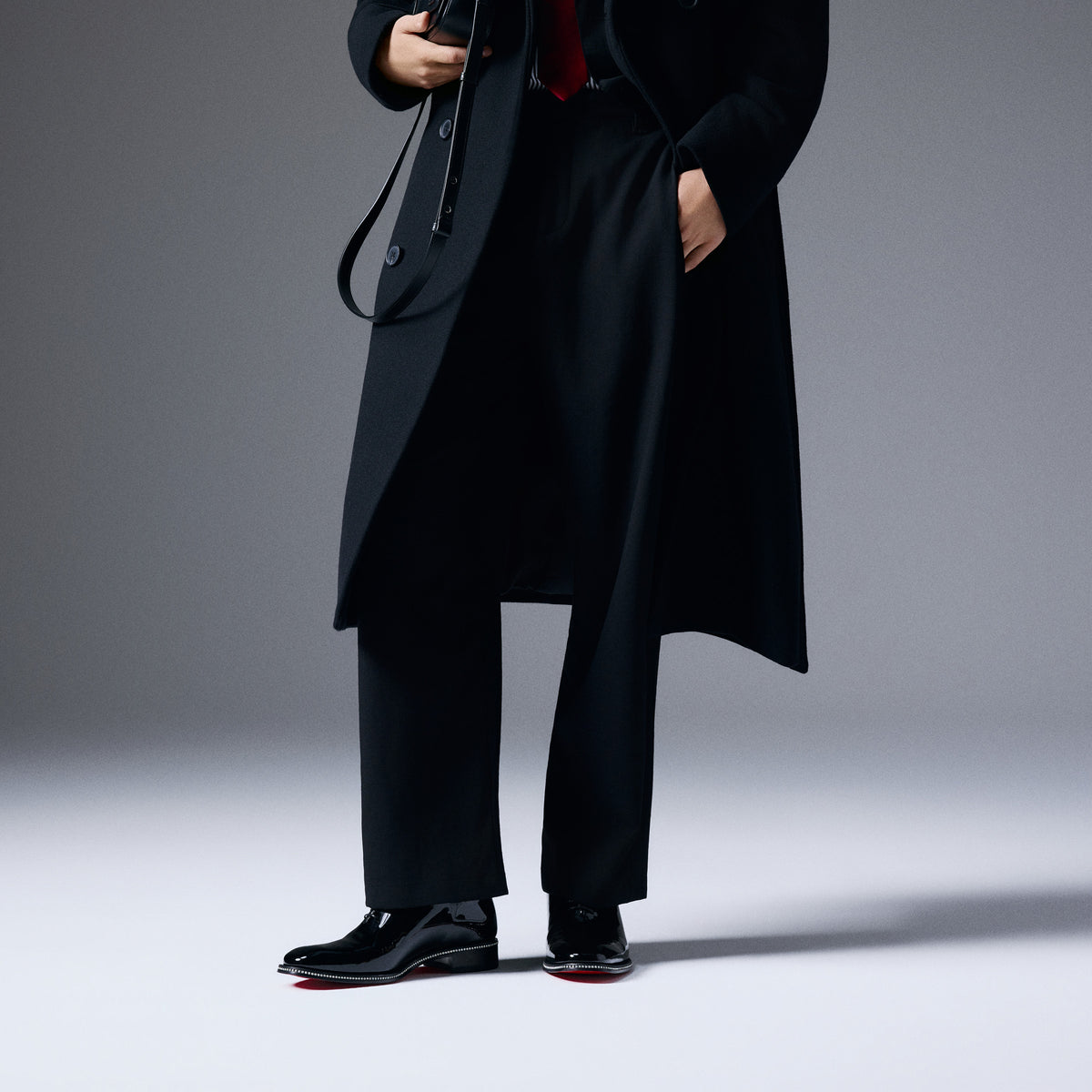 Christian Louboutin Corteo Diam'S Men Shoes | Color Black