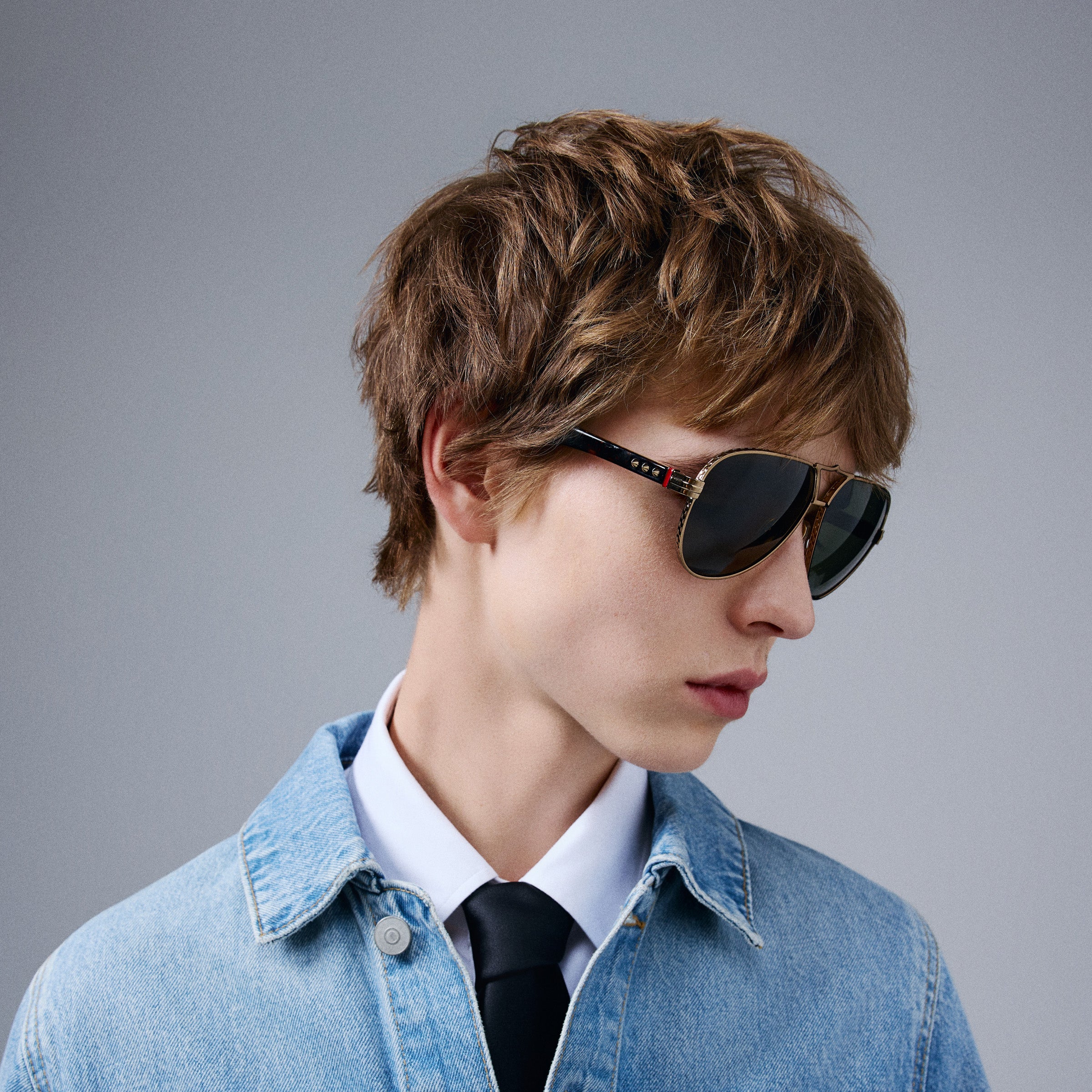 Christian Louboutin Don Greggo Lb0056 Men Eyewear | Color Gold