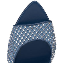 Load image into Gallery viewer, Christian Louboutin Apostropha Mule Mesh Strass Women Shoes | Color Blue
