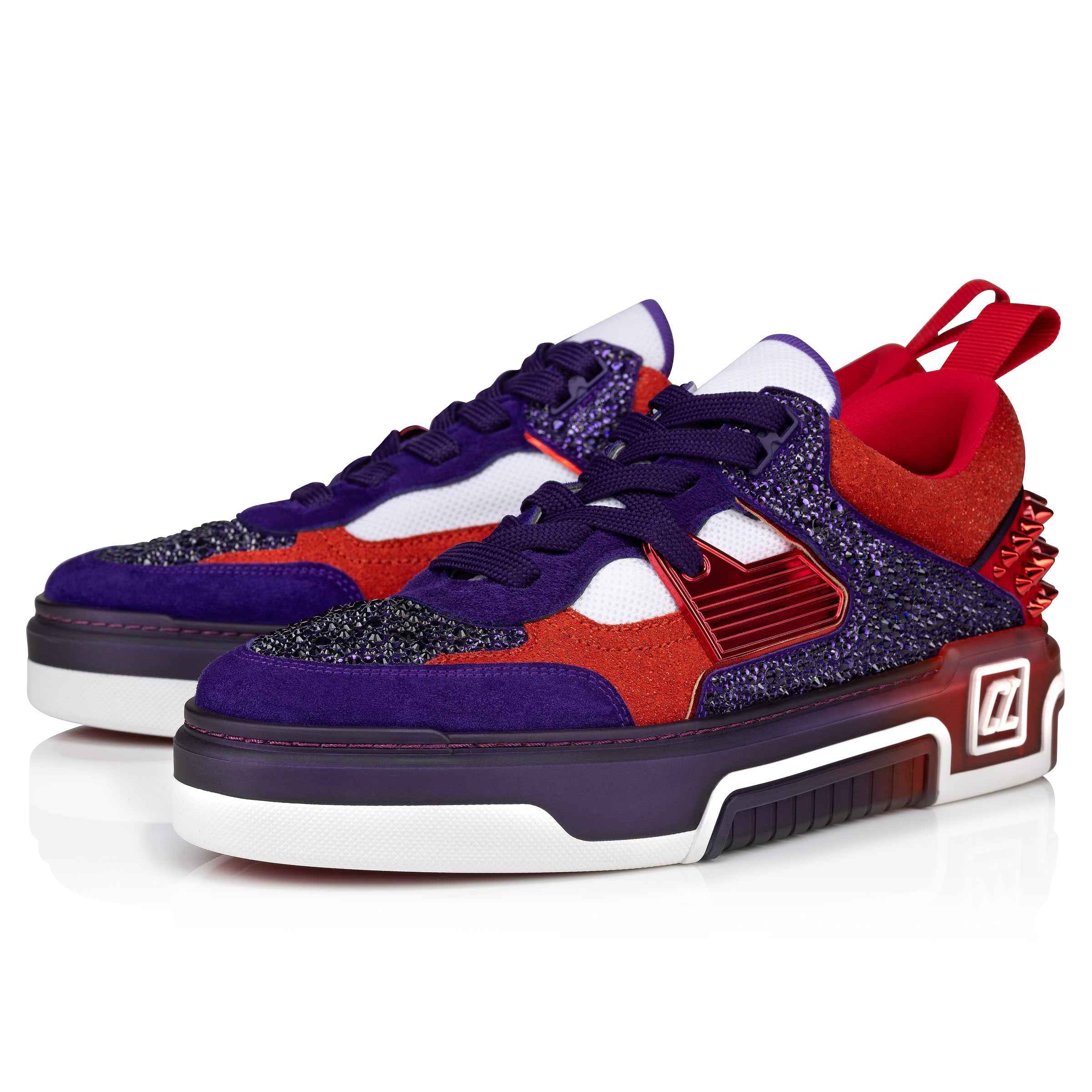 Christian Louboutin Astroloubi Strass Men Shoes | Color Purple