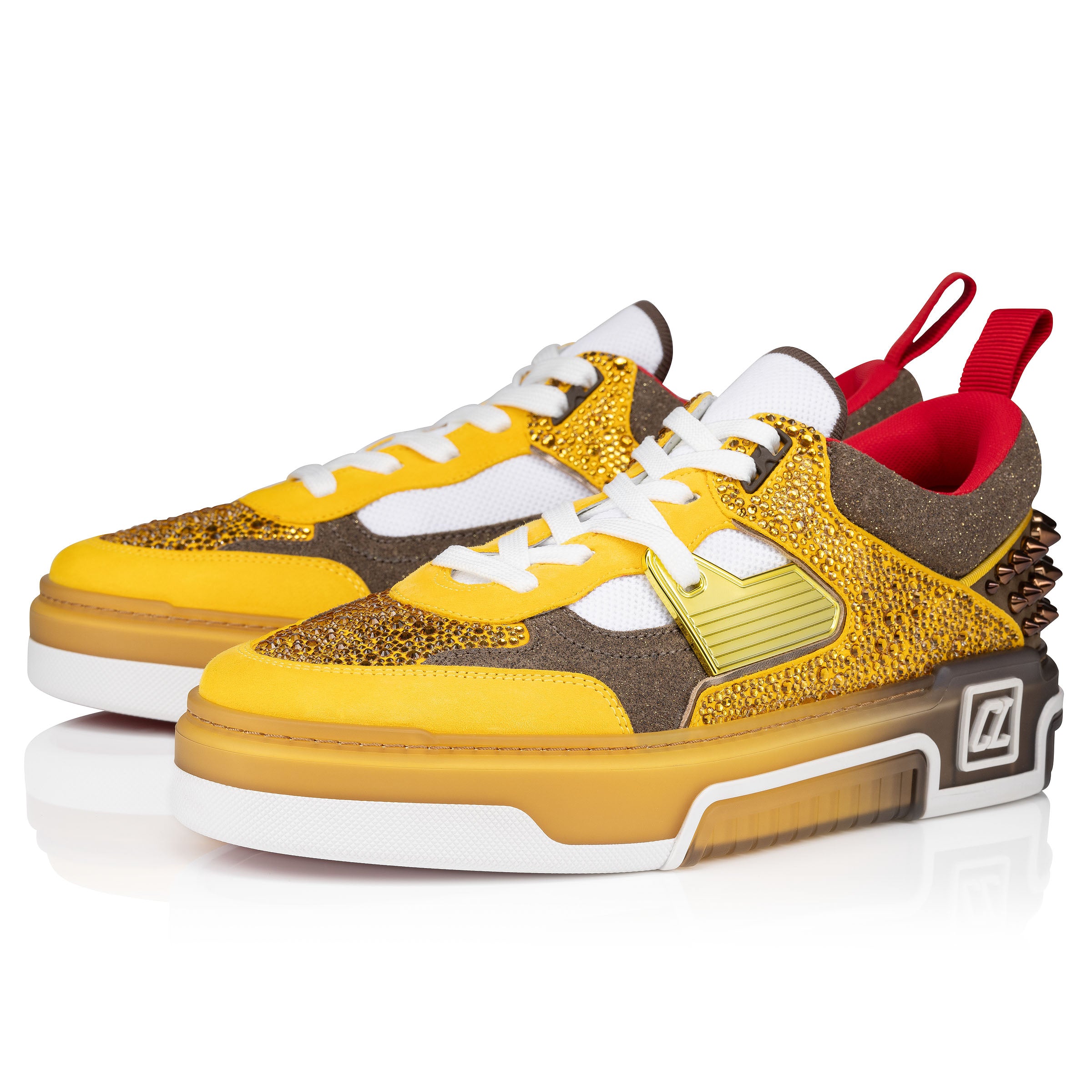 Christian Louboutin Astroloubi Strass Men Shoes | Color Yellow