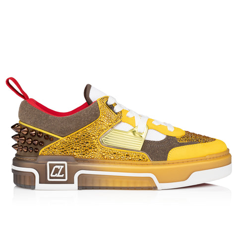 Christian Louboutin Astroloubi Strass Men Shoes | Color Yellow