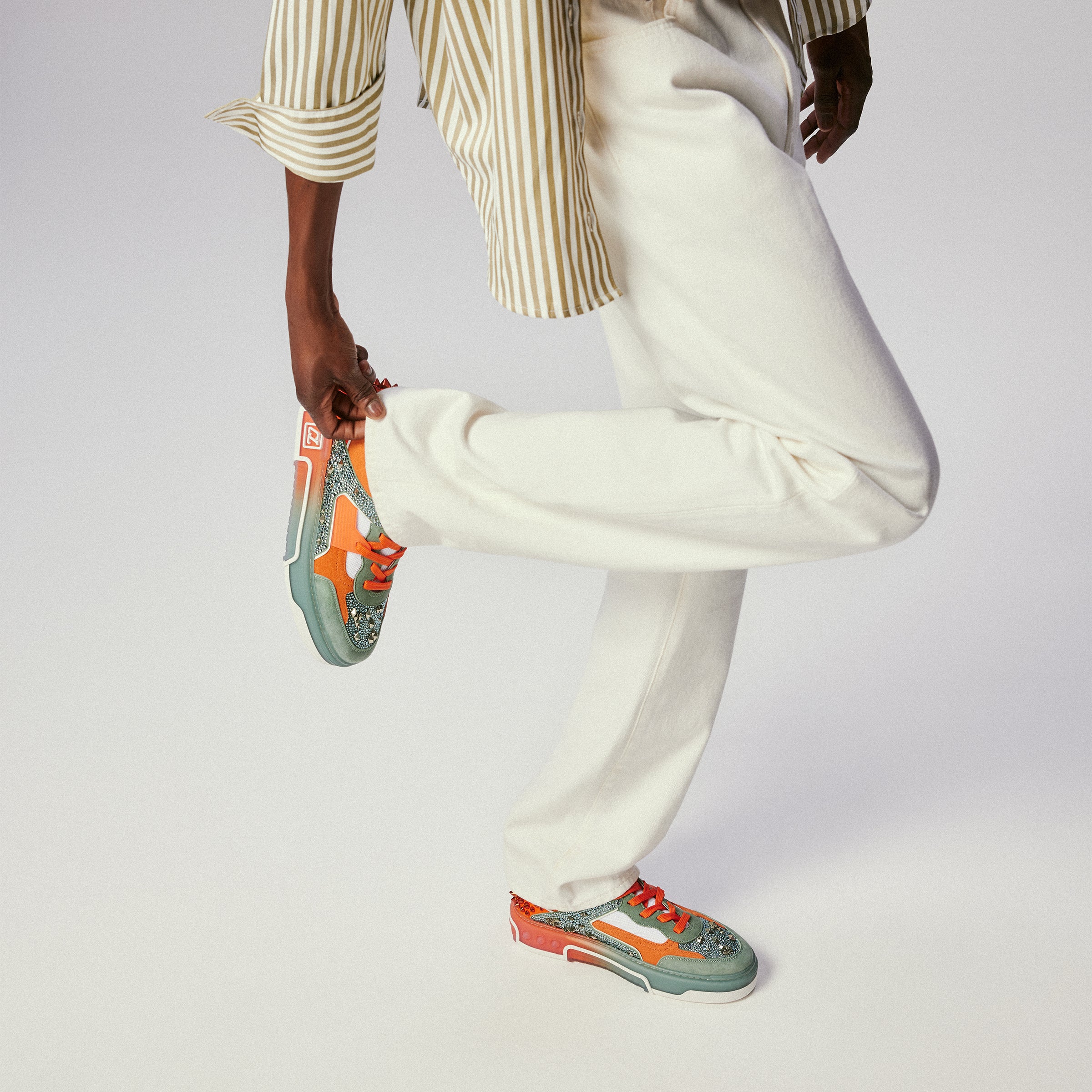 Christian Louboutin Astroloubi Strass Eternity Men Shoes | Color Multicolor