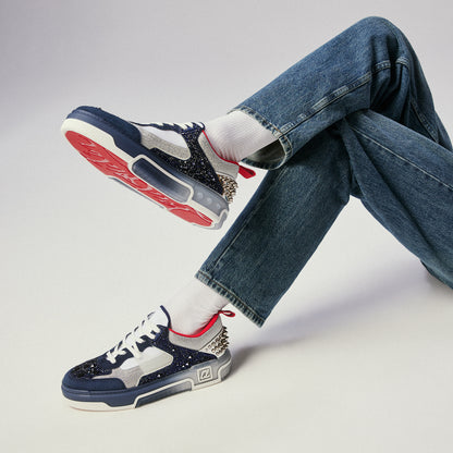 Christian Louboutin Astroloubi Strass Eternity Men Shoes | Color Navy