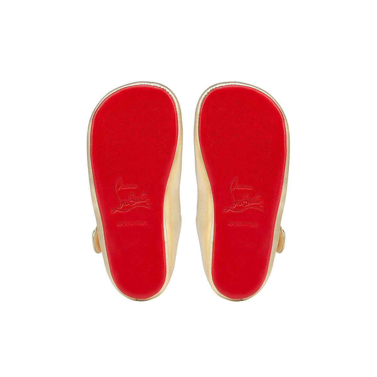 Christian Louboutin Baby Love Chick Kids Unisex Shoes | Color Gold
