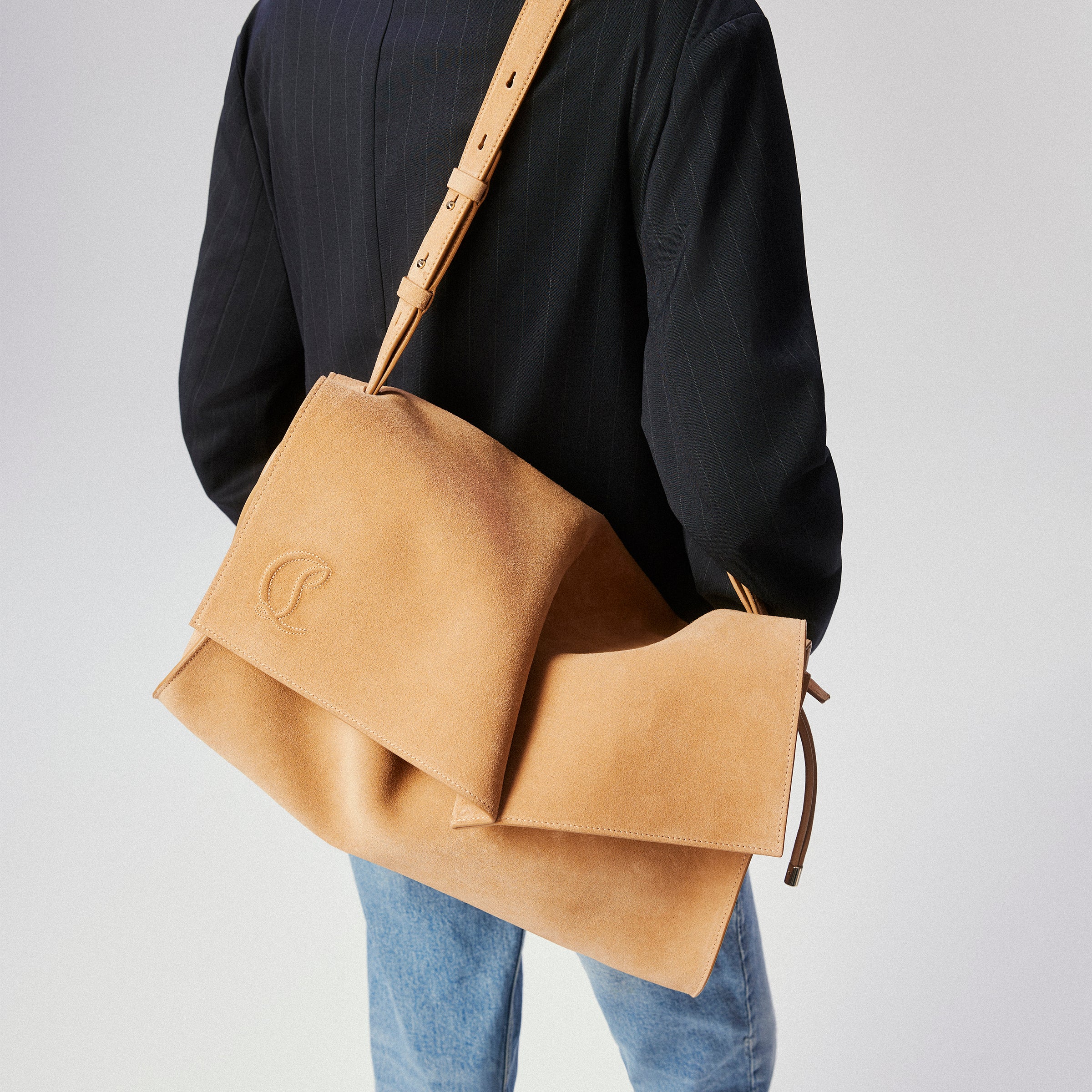 Christian Louboutin Baggy Large Women Bags | Color Beige