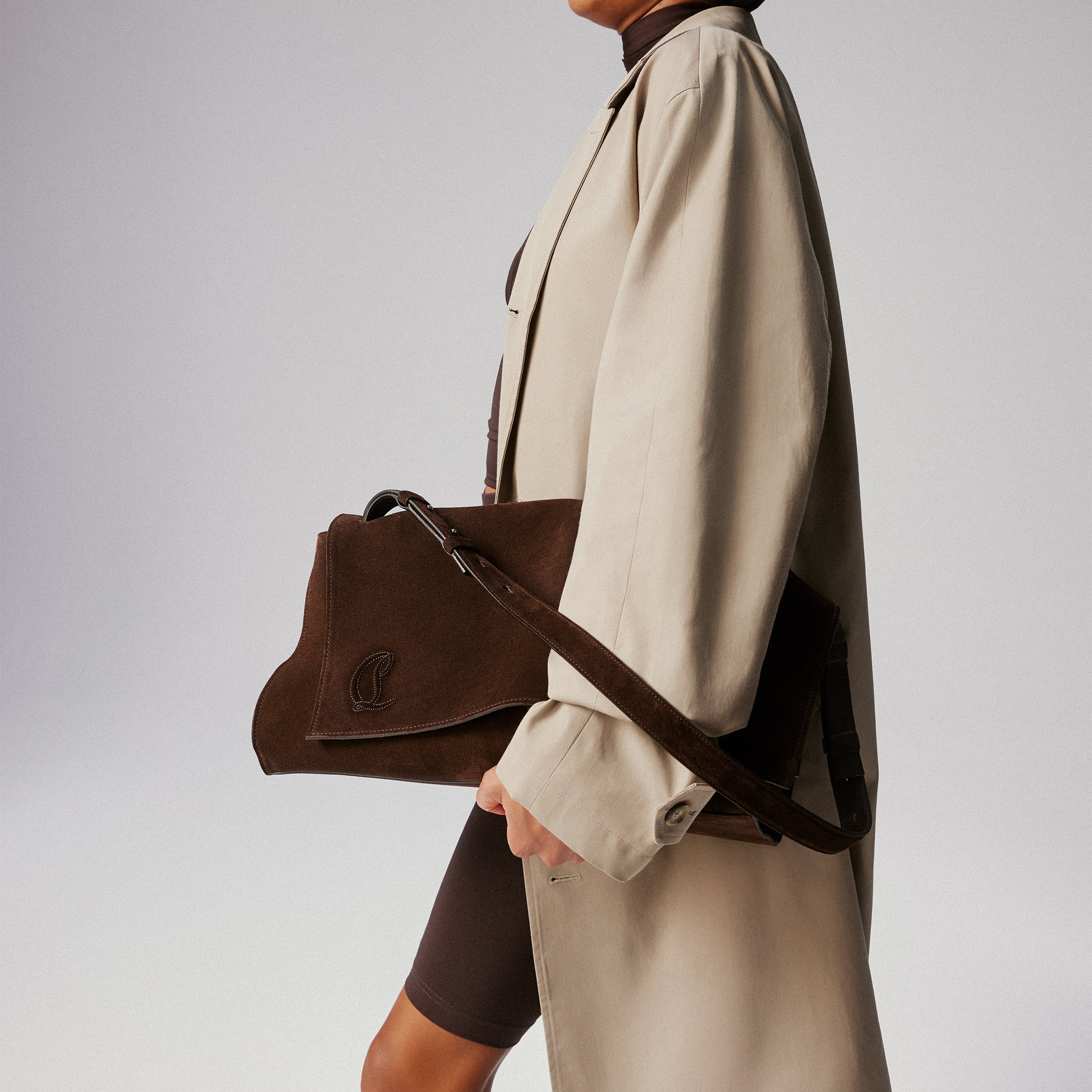 Christian Louboutin Baggy Large Women Bags | Color Brown