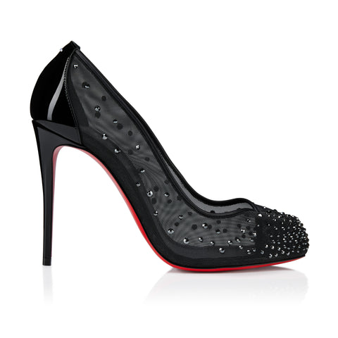 Christian Louboutin Bridiela Una Strass Women Shoes | Color Black