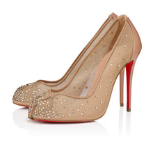 Load image into Gallery viewer, Christian Louboutin Bridiela Una Strass Women Shoes | Color Beige
