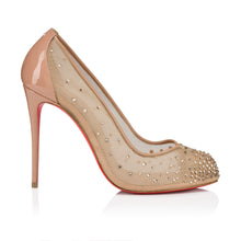 Load image into Gallery viewer, Christian Louboutin Bridiela Una Strass Women Shoes | Color Beige
