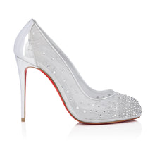 Load image into Gallery viewer, Christian Louboutin Bridiela Una Strass Women Shoes | Color Silver
