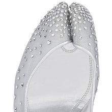 Load image into Gallery viewer, Christian Louboutin Bridiela Una Strass Women Shoes | Color Silver
