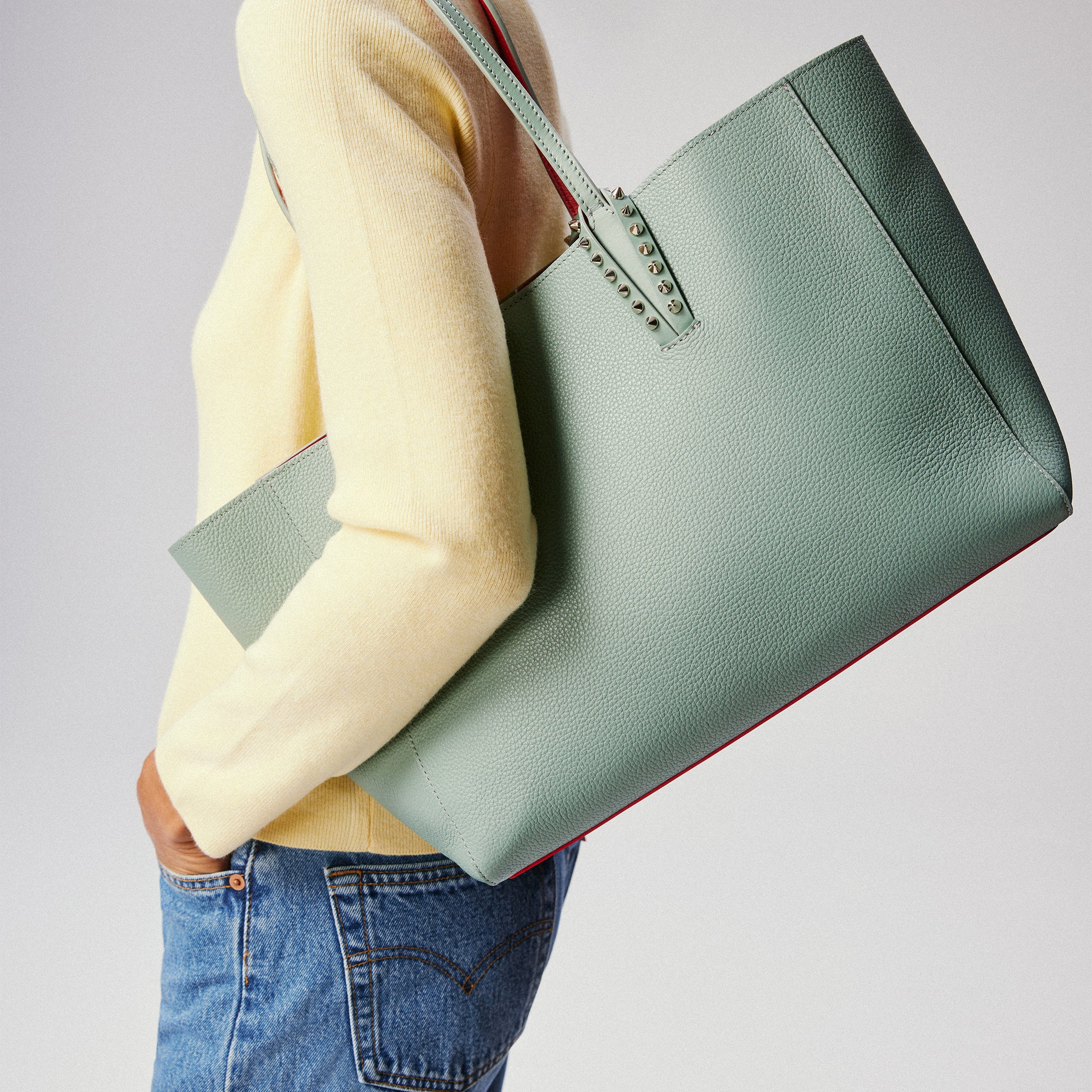 Christian Louboutin Cabata Small Women Bags | Color Green