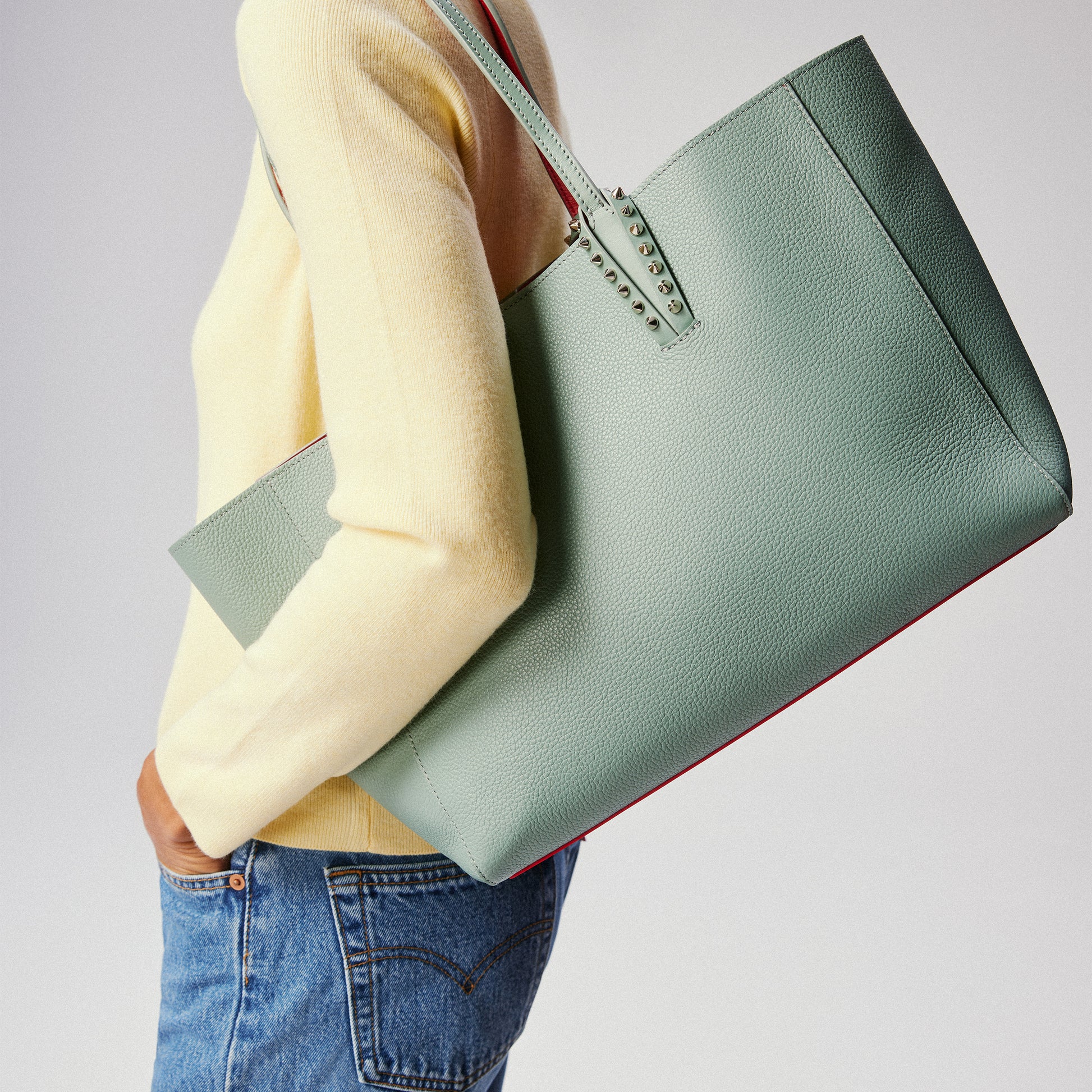 Christian Louboutin Cabata Small Women Bags | Color Green