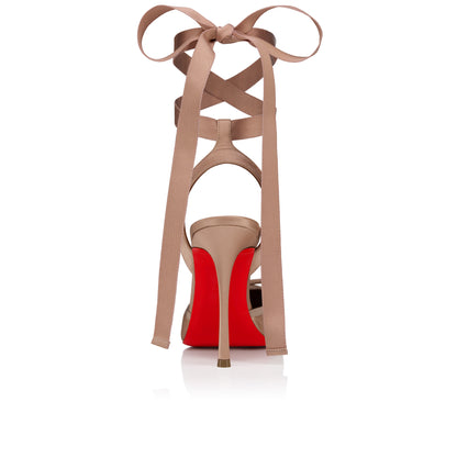 Christian Louboutin Cassia Lace Up Women Shoes | Color Nude