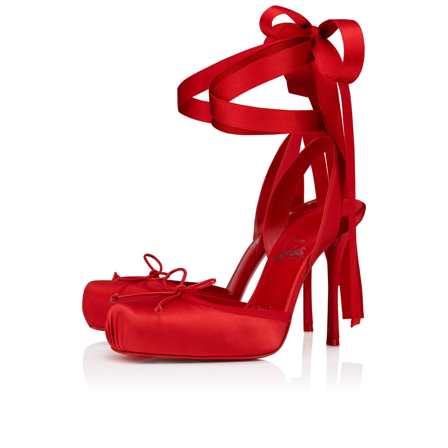 Christian Louboutin Cassia Lace Up Women Shoes | Color Red