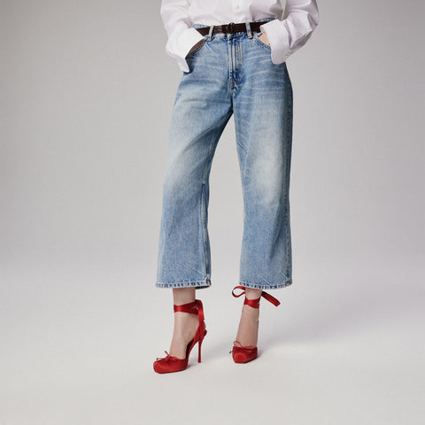 Christian Louboutin Cassia Lace Up Women Shoes | Color Red
