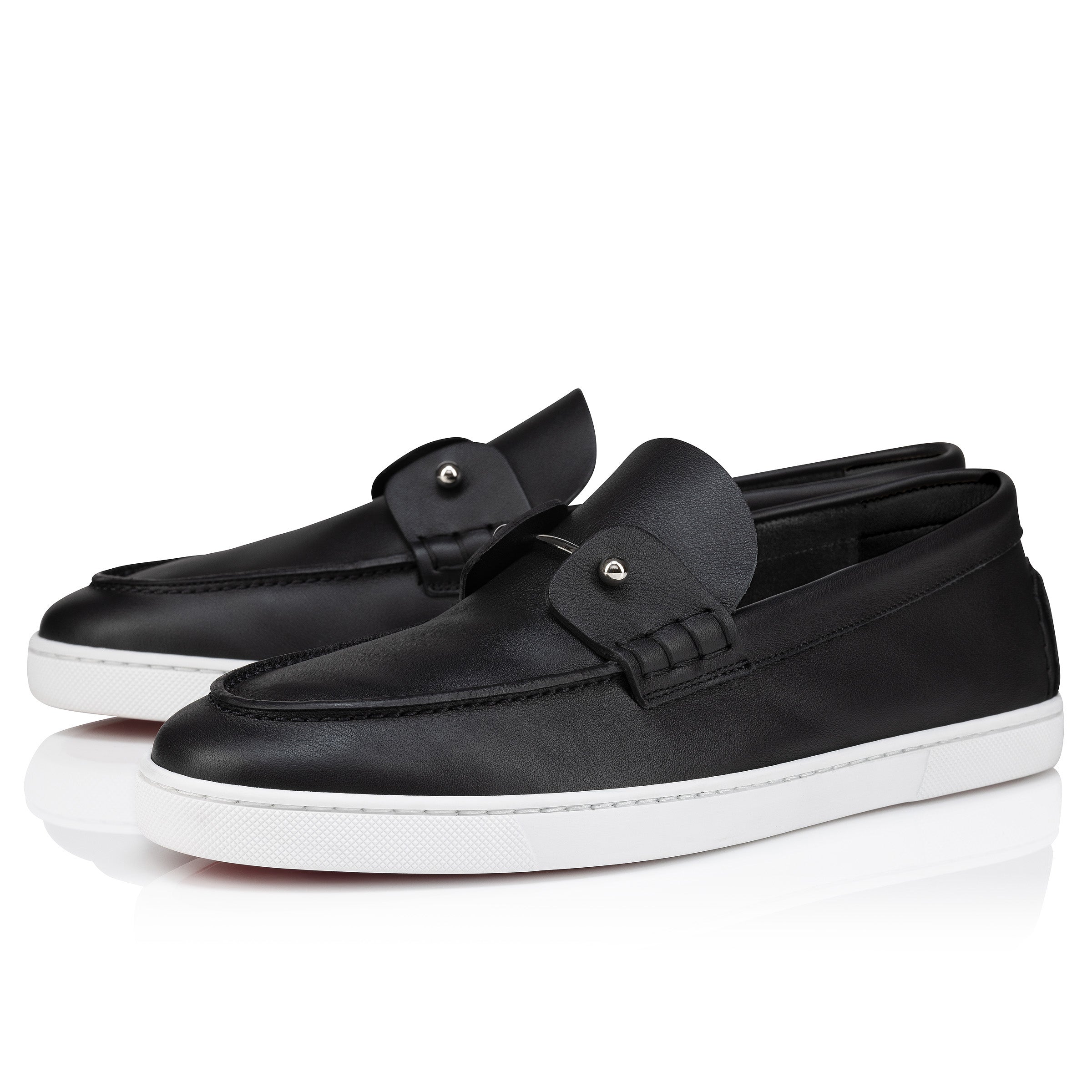 Christian Louboutin Chambeliboat Men Shoes | Color Black
