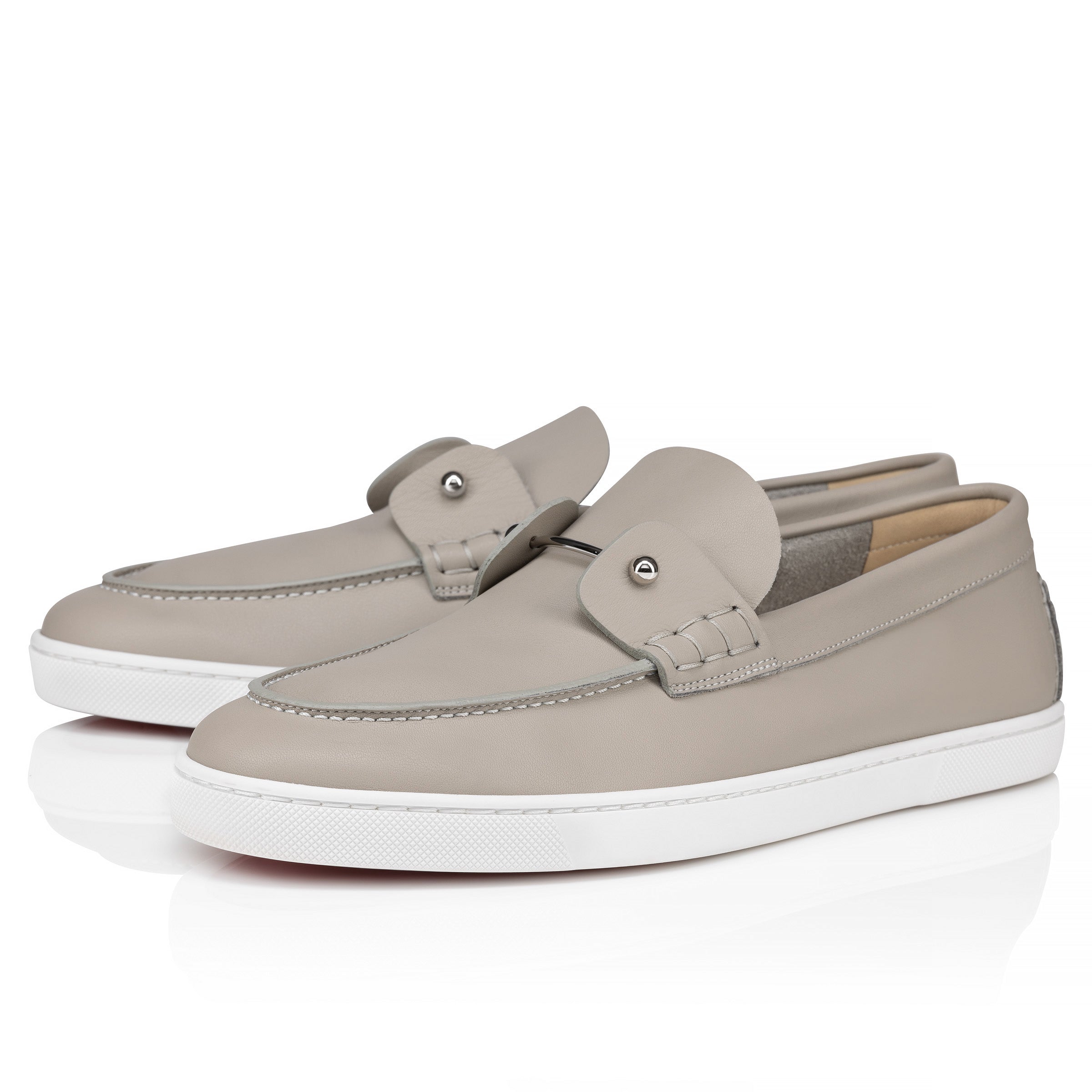 Christian Louboutin Chambeliboat Men Shoes | Color Grey