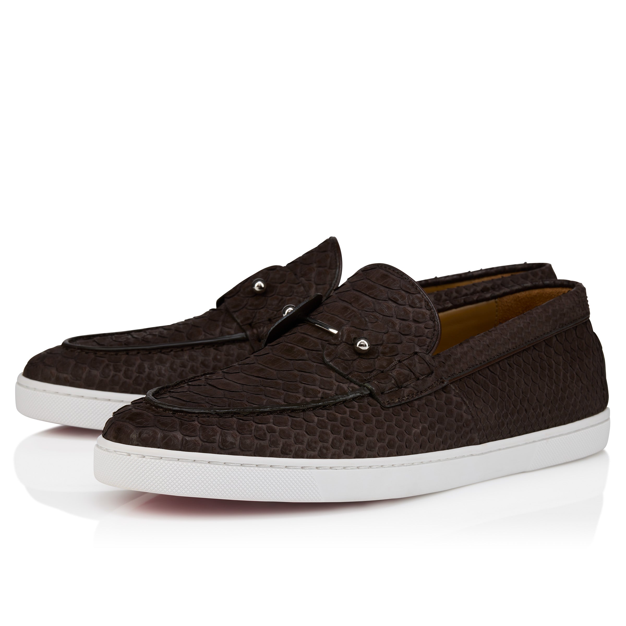 Christian Louboutin Chambeliboat Men Shoes | Color Brown