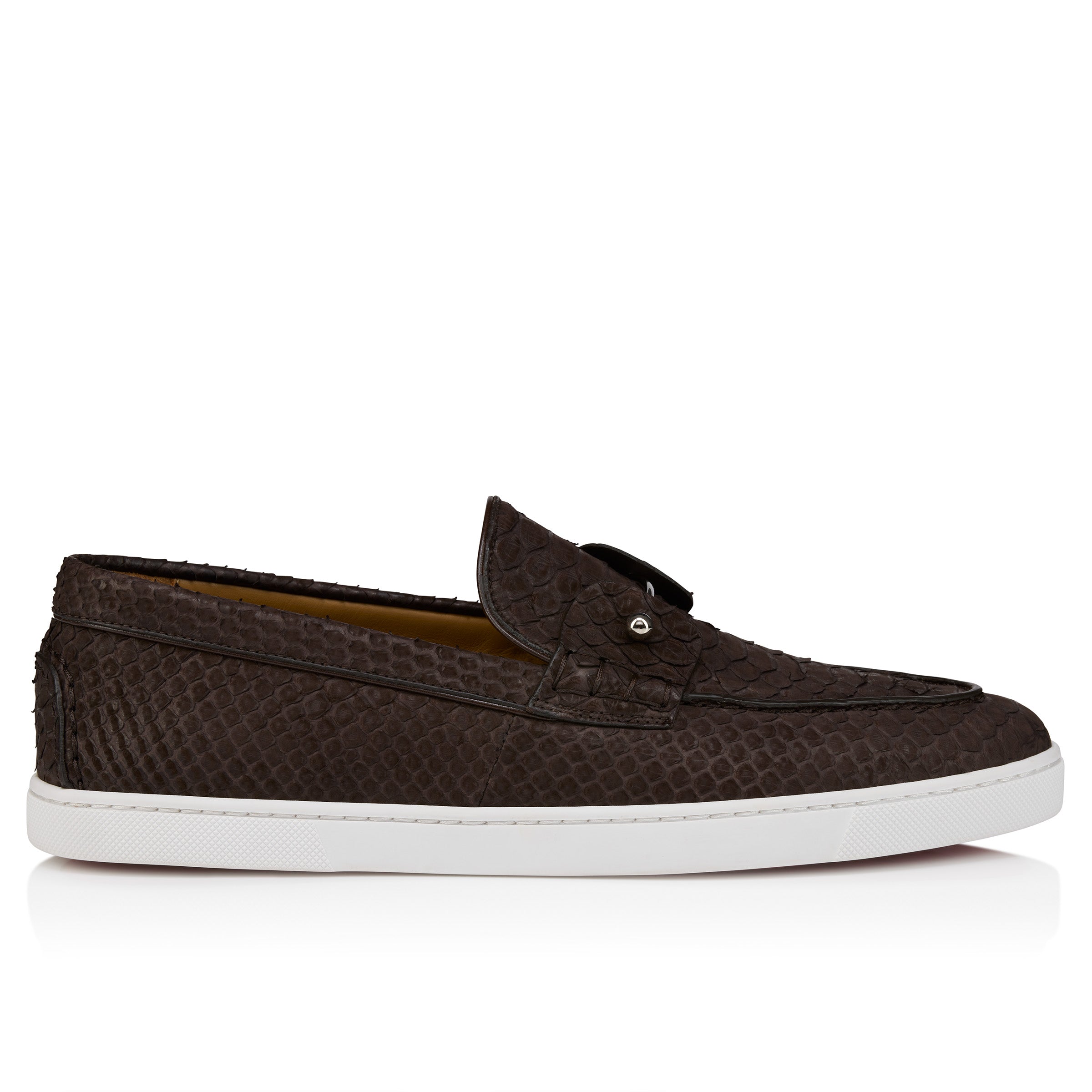 Christian Louboutin Chambeliboat Men Shoes | Color Brown