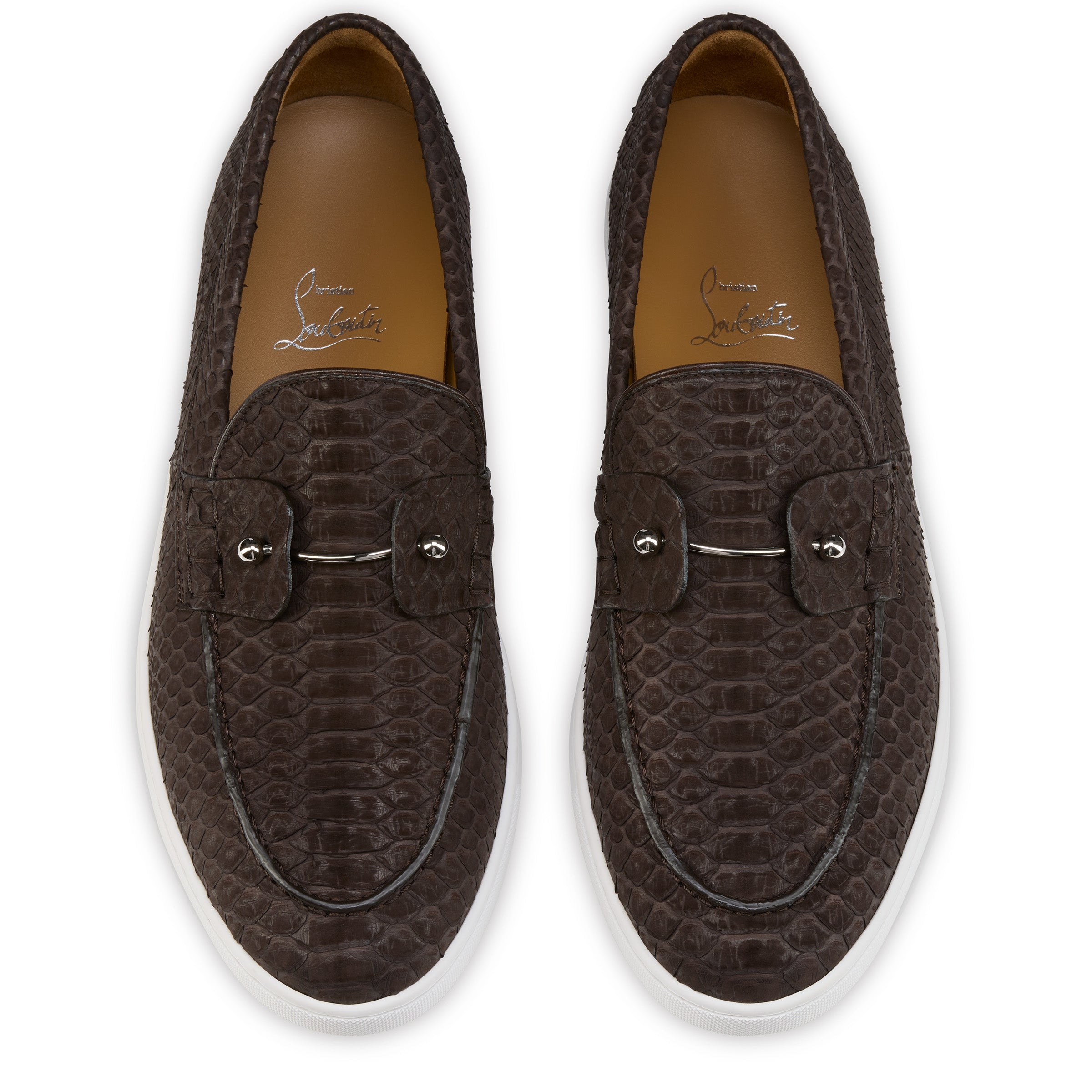 Christian Louboutin Chambeliboat Men Shoes | Color Brown