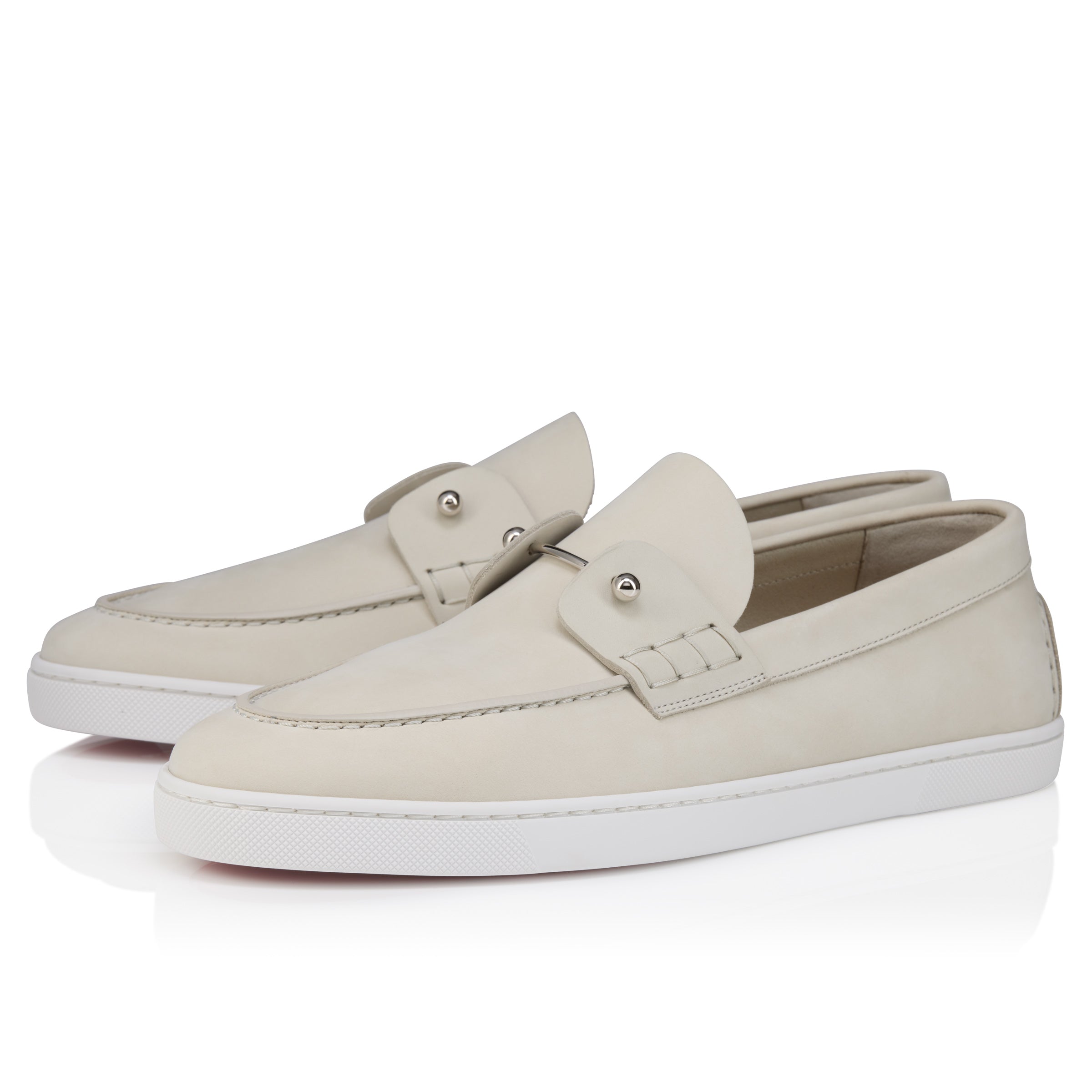Christian Louboutin Chambeliboat Men Shoes | Color Grey