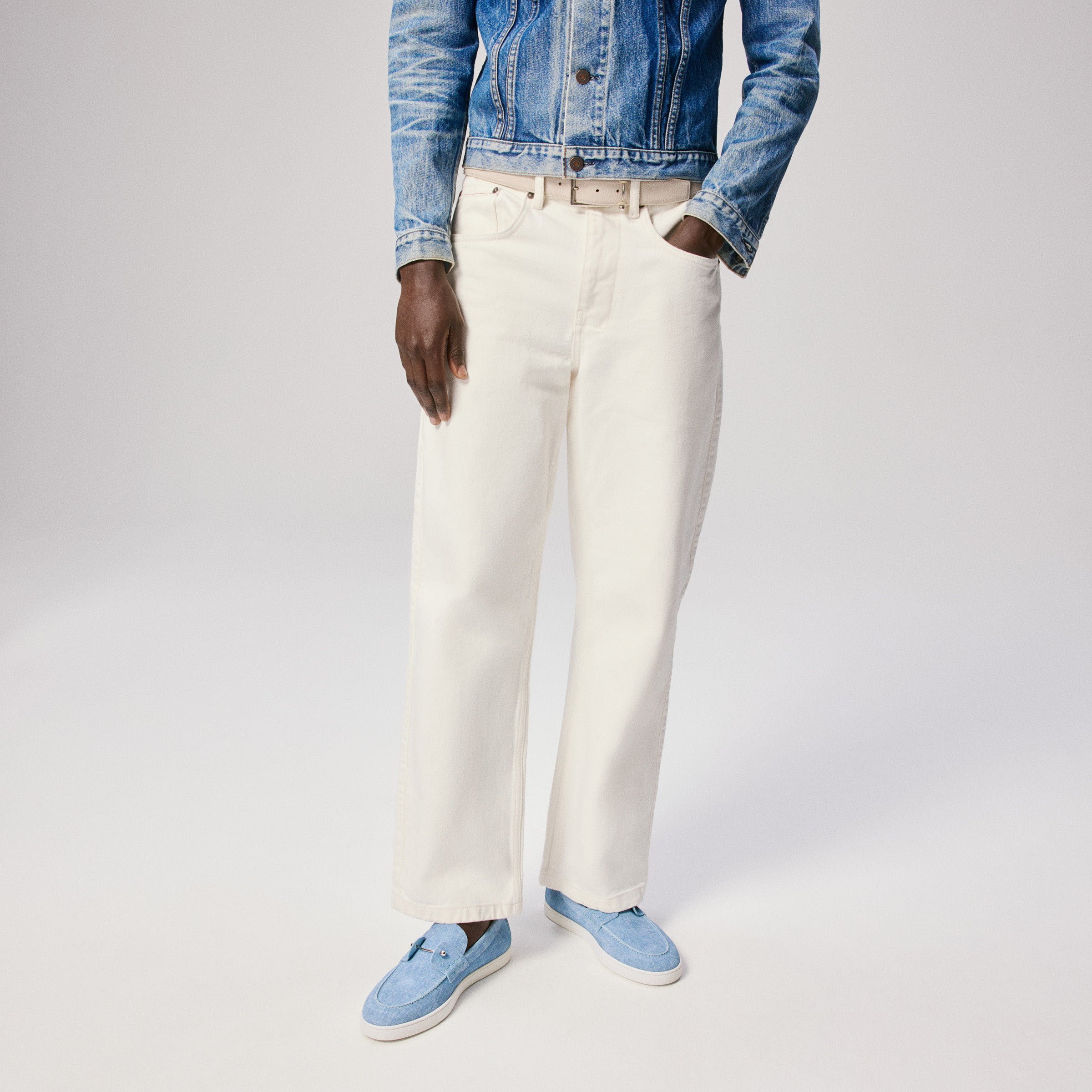 Christian Louboutin Chambeliboat Men Shoes | Color Blue