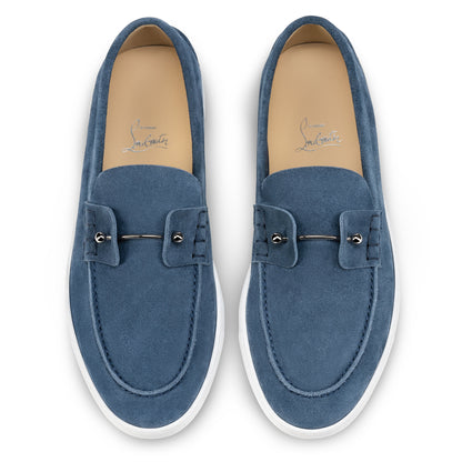 Christian Louboutin Chambeliboat Men Shoes | Color Blue