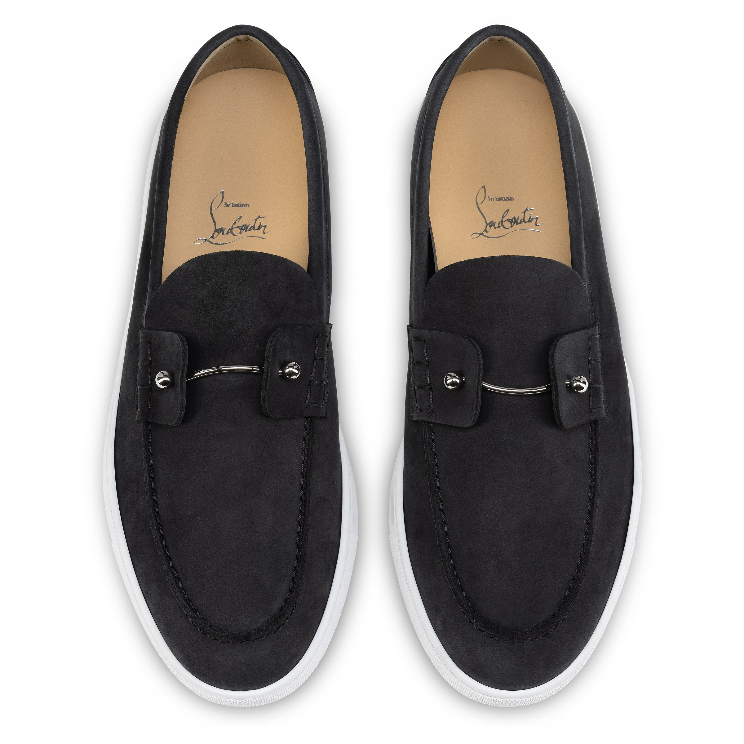 Christian Louboutin Chambeliboat Men Shoes | Color Black