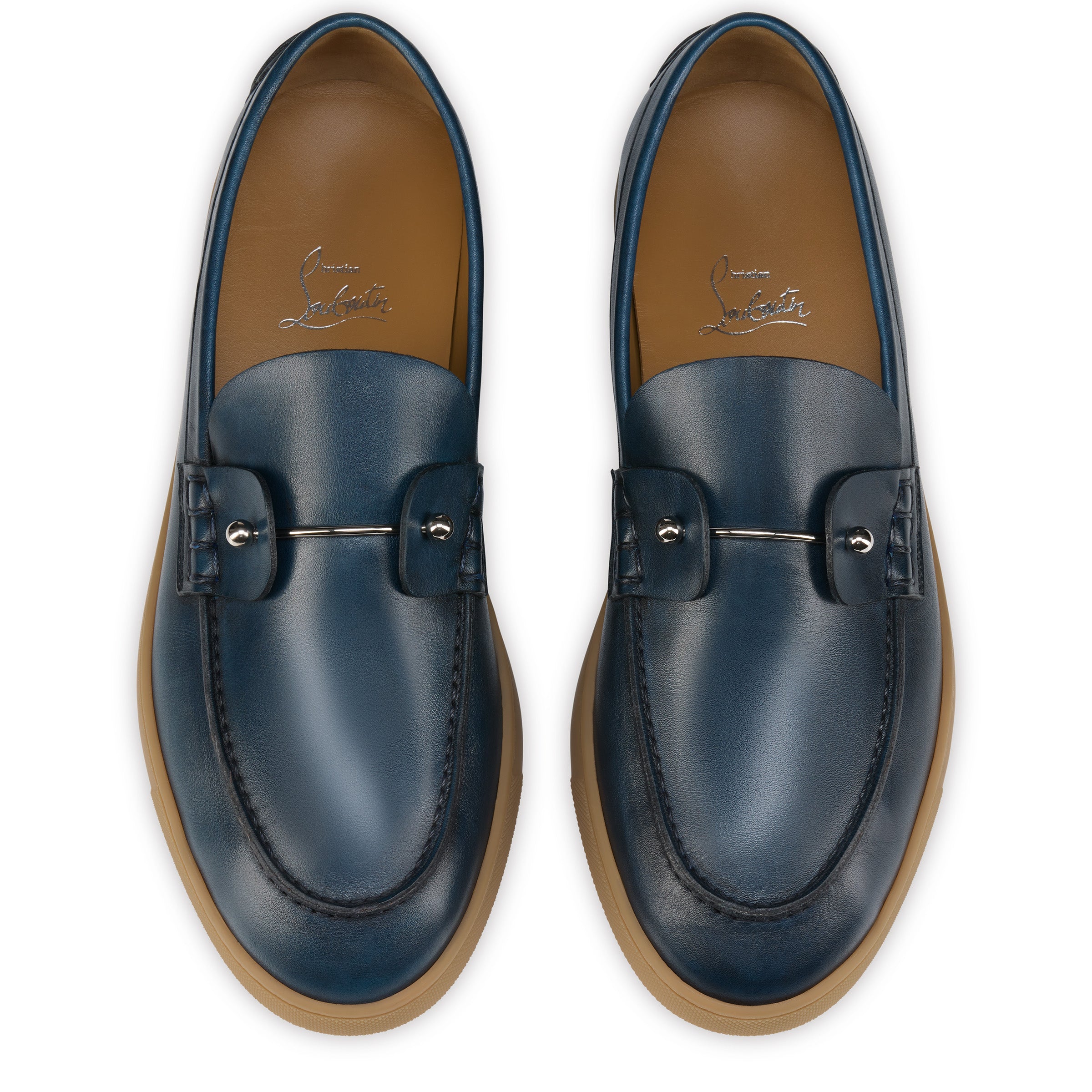 Christian Louboutin Chambeliboat Men Shoes | Color Blue