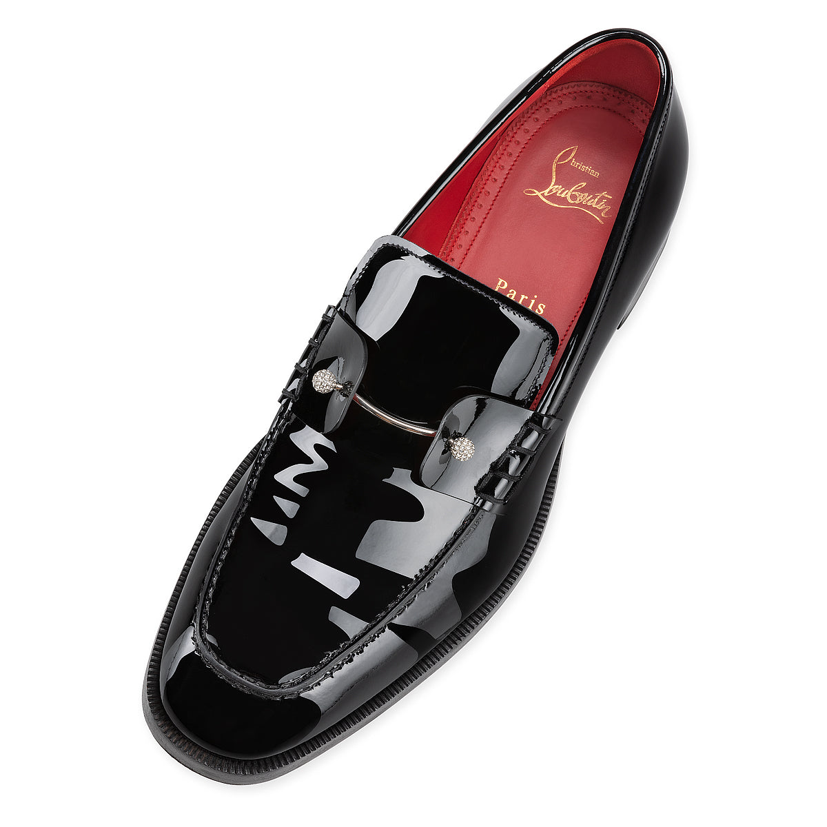 Christian Louboutin Chambelimoc Night Strass Men Shoes | Color Black