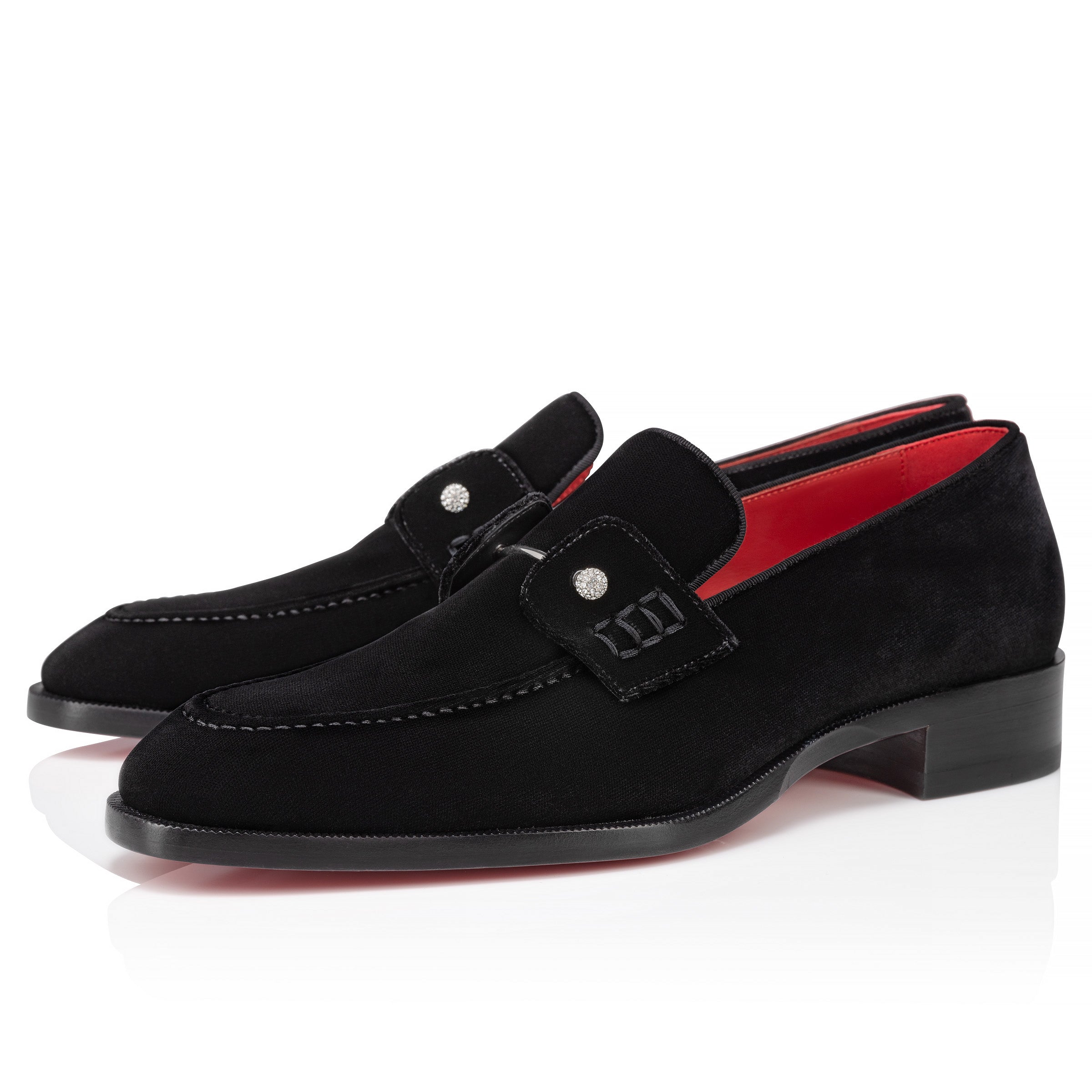 Christian Louboutin Chambelimoc Night Strass Men Shoes | Color Black