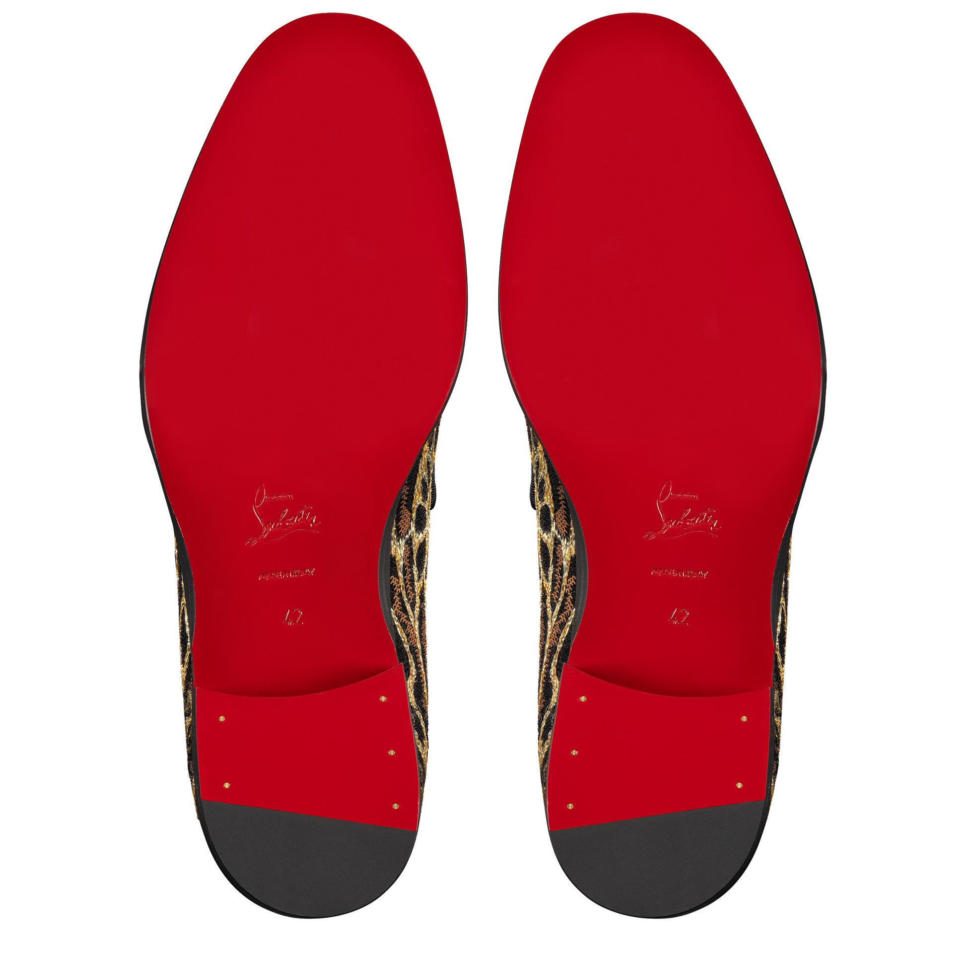 Christian Louboutin Chambelimoc Night Strass Ocelot Men Shoes | Color Multicolor