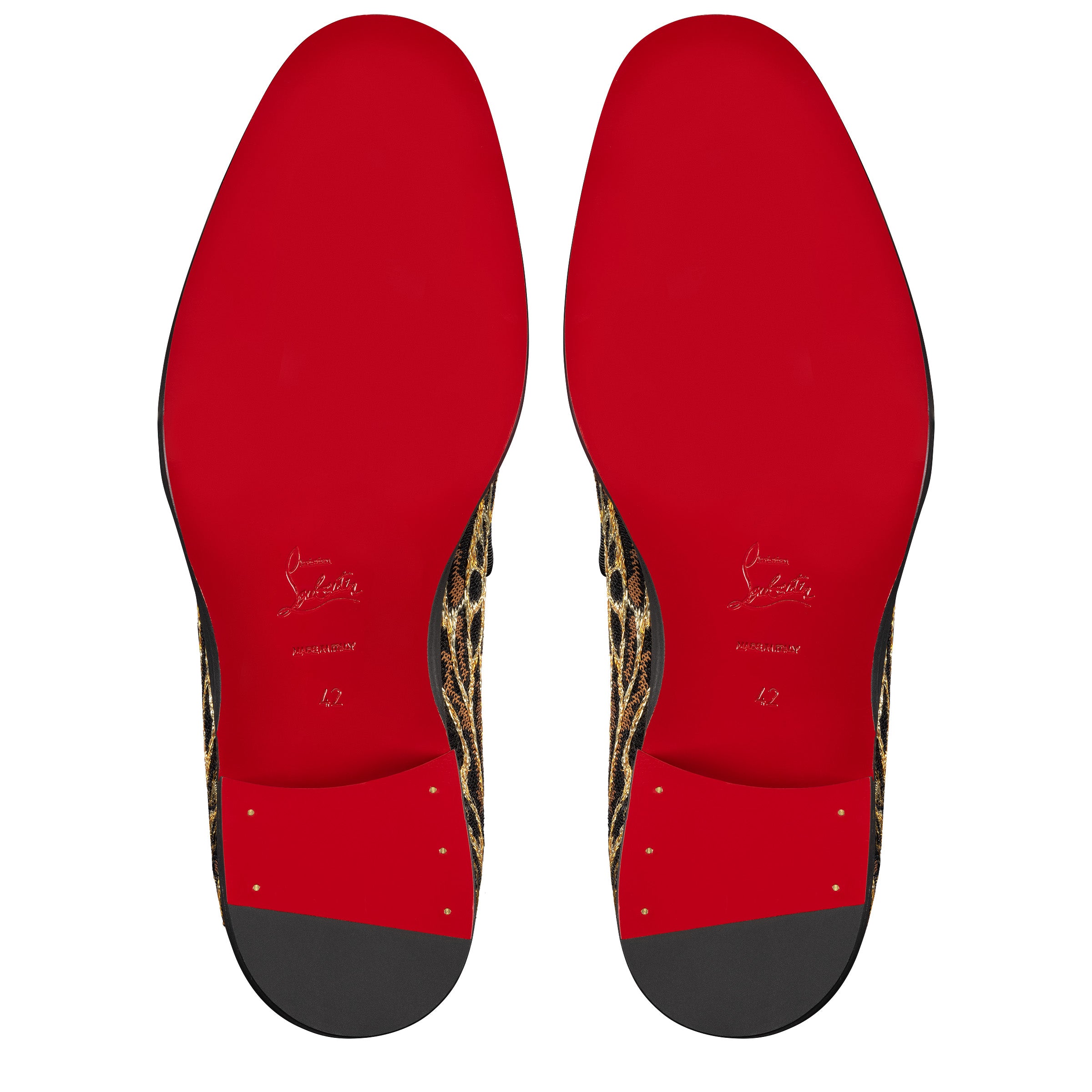 Christian Louboutin Chambelimoc Night Strass Ocelot Men Shoes | Color Multicolor