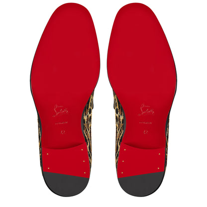 Christian Louboutin Chambelimoc Night Strass Ocelot Men Shoes | Color Multicolor
