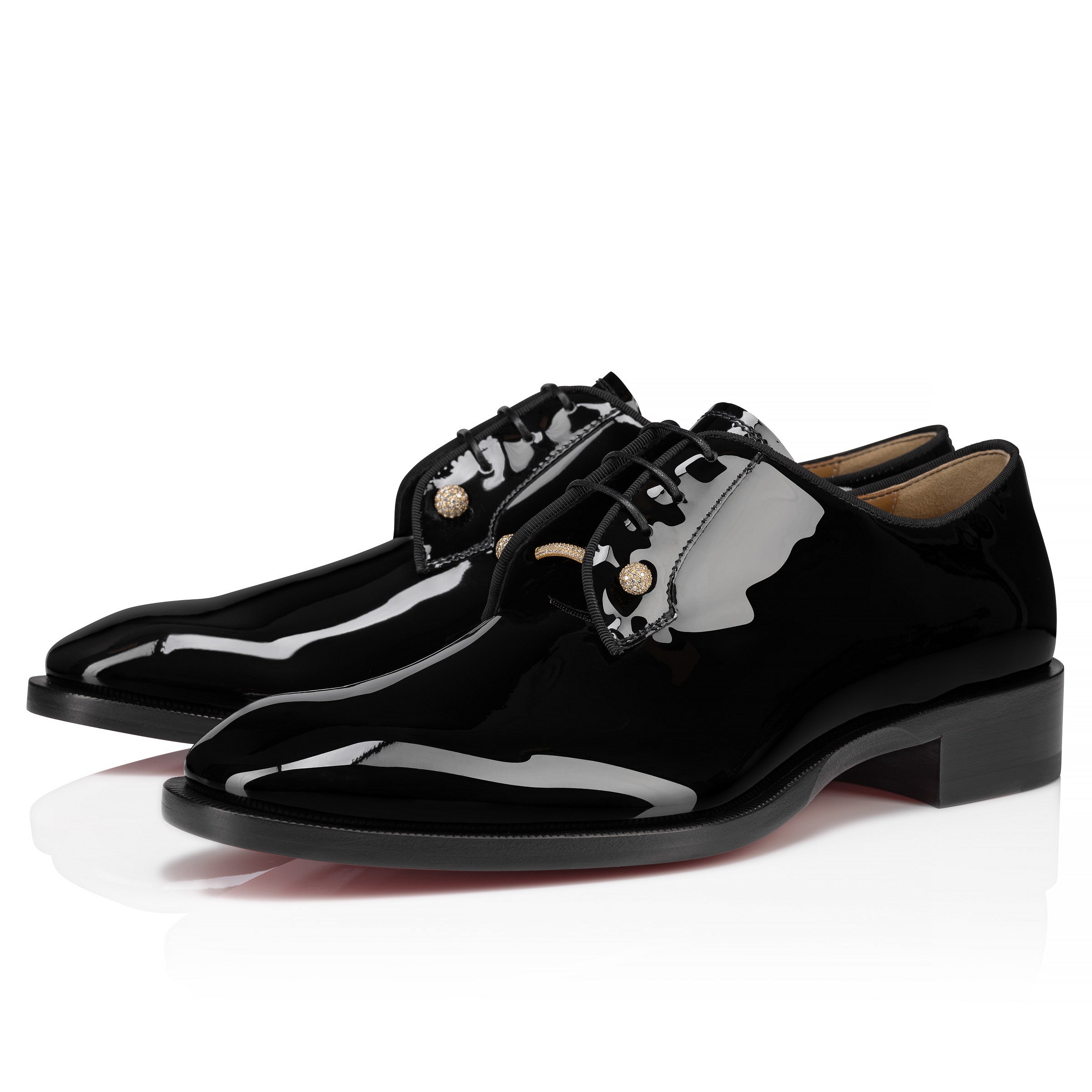 Christian Louboutin Chambelink Strass Men Shoe | Color Gold