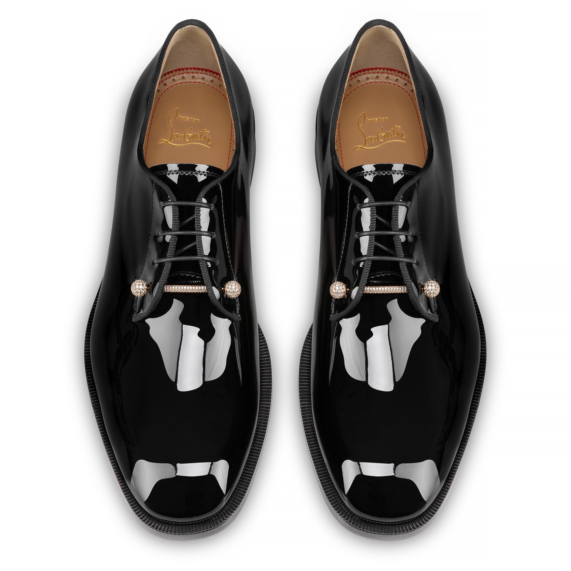 Christian Louboutin Chambelink Strass Men Shoe | Color Gold