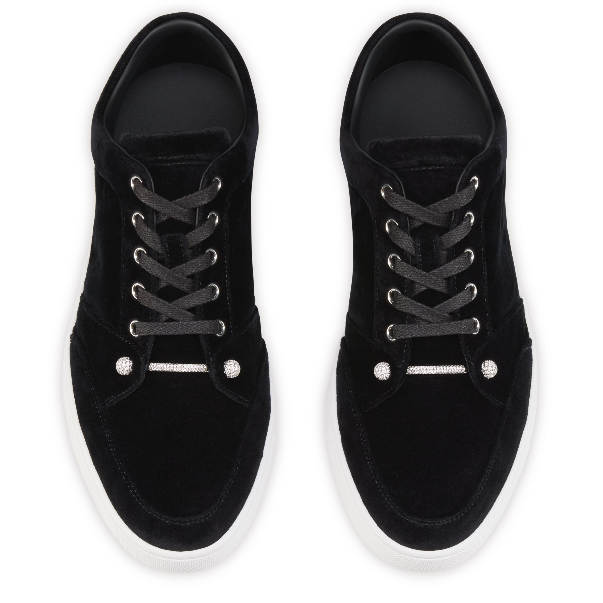 Christian Louboutin Chambelisneak Pin Strass Men Shoes | Color Black