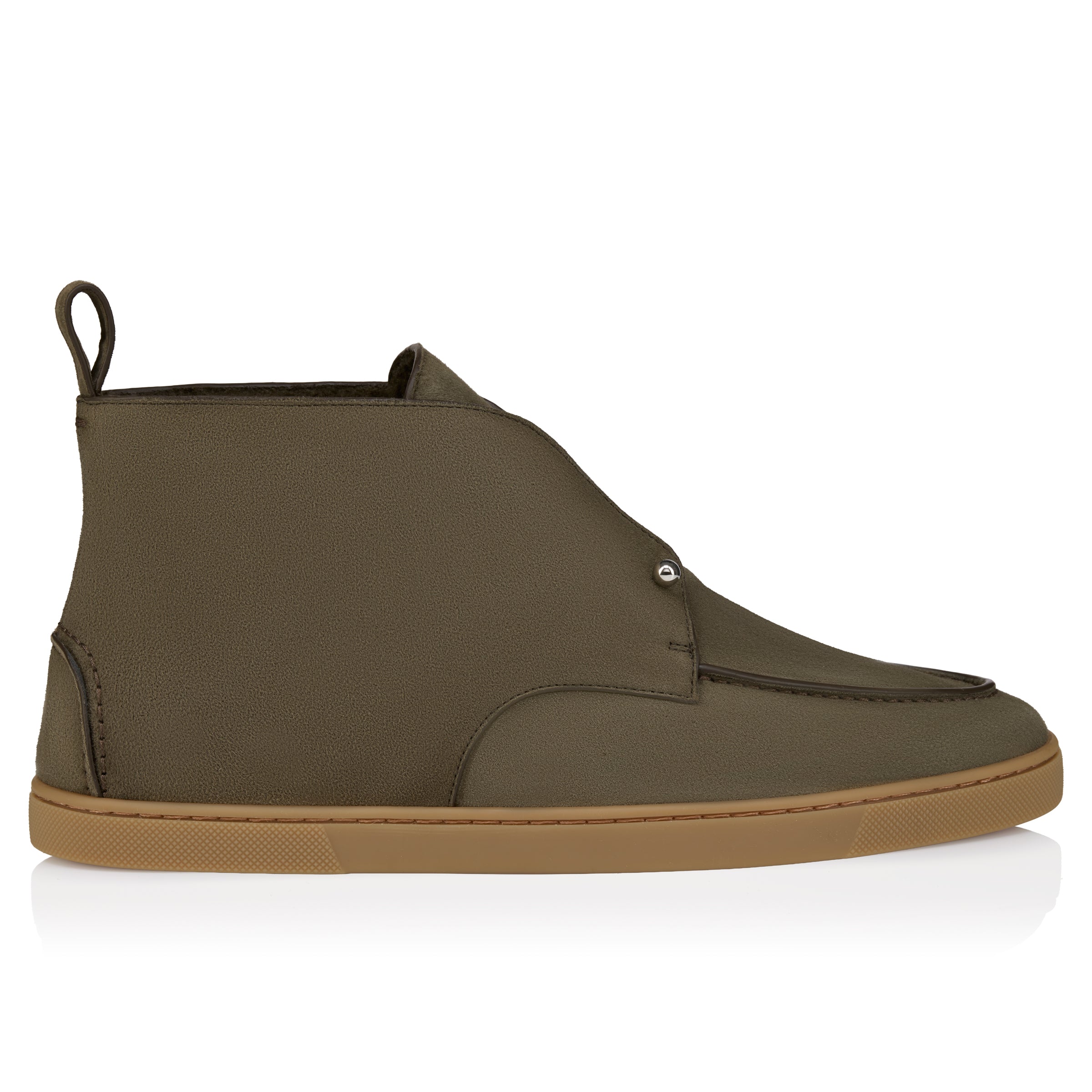 Christian Louboutin Chambeliss Desert Shearling Men Shoes | Color Bronze