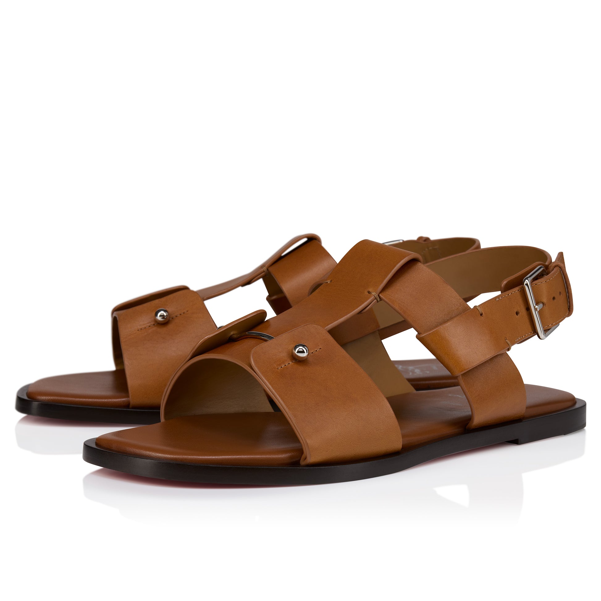 Christian Louboutin Chambeliss Sandal Men Shoes | Color Brown