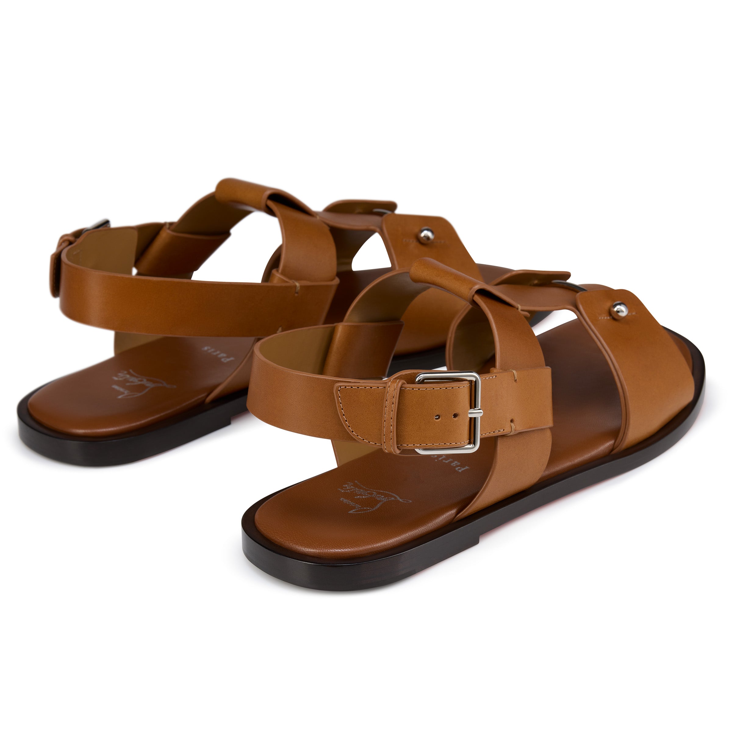 Christian Louboutin Chambeliss Sandal Men Shoes | Color Brown