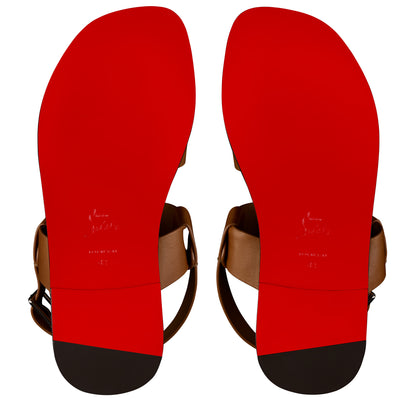 Christian Louboutin Chambeliss Sandal Men Shoes | Color Brown