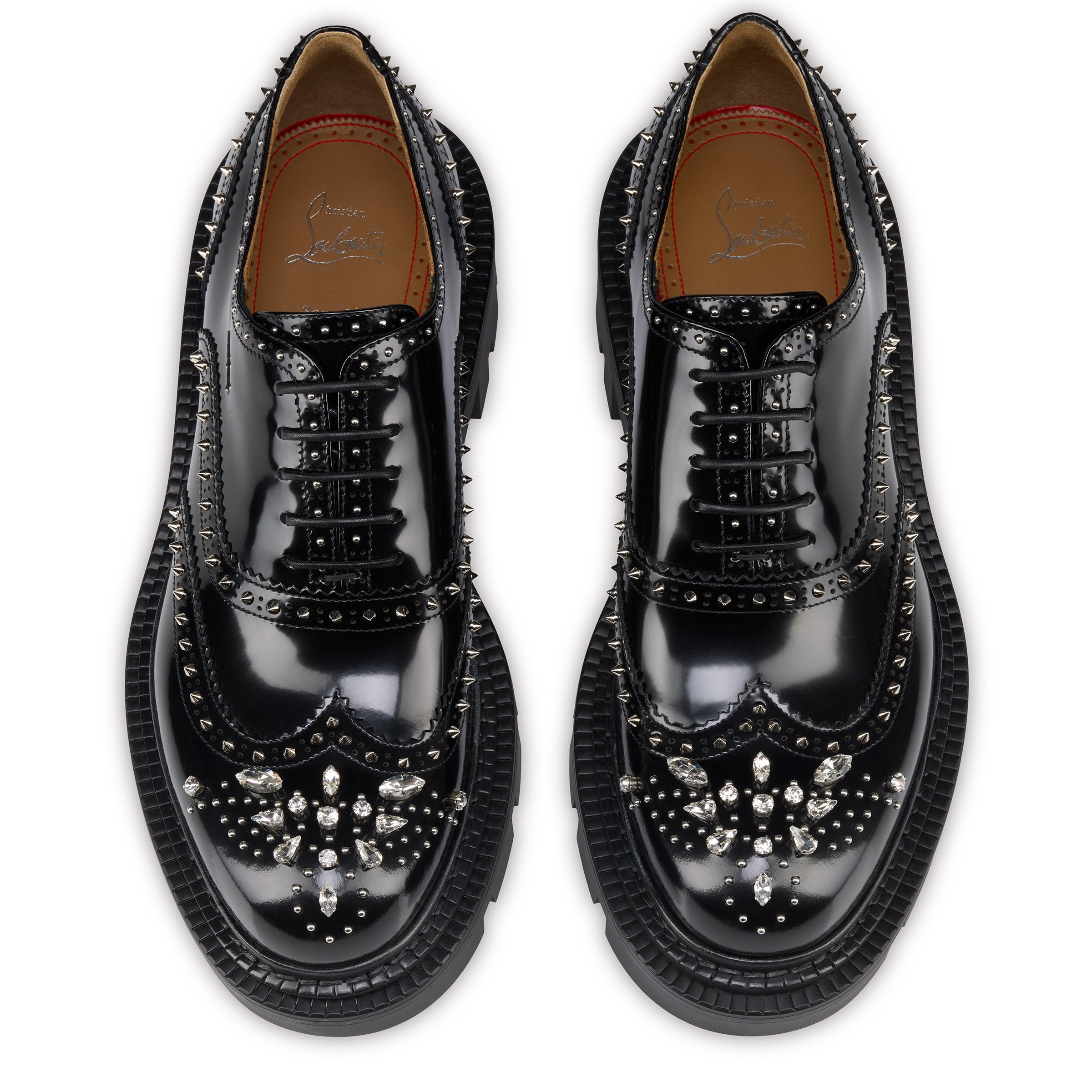 Christian Louboutin College Strass Men Shoes | Color Black