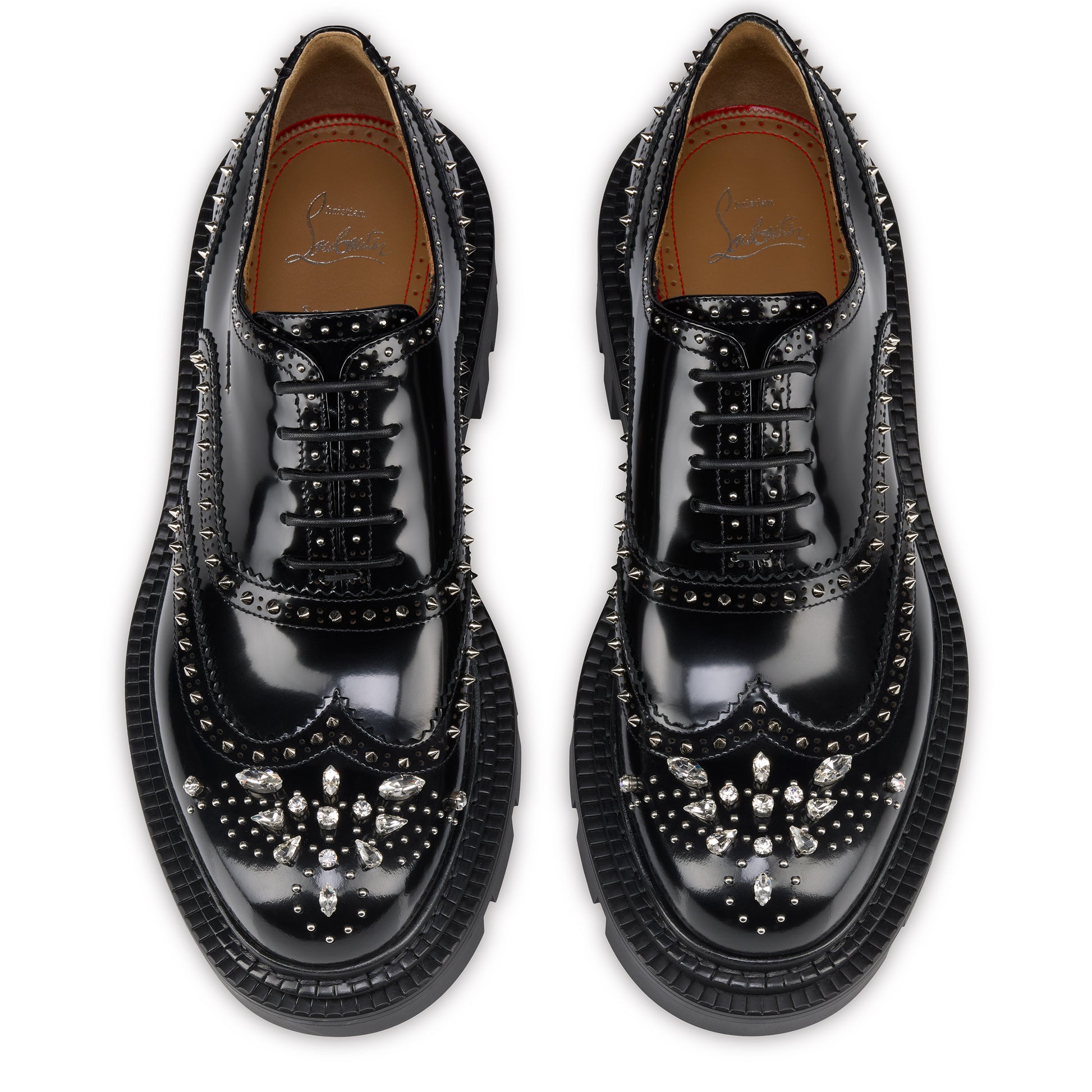 Christian Louboutin College Strass Men Shoes | Color Black