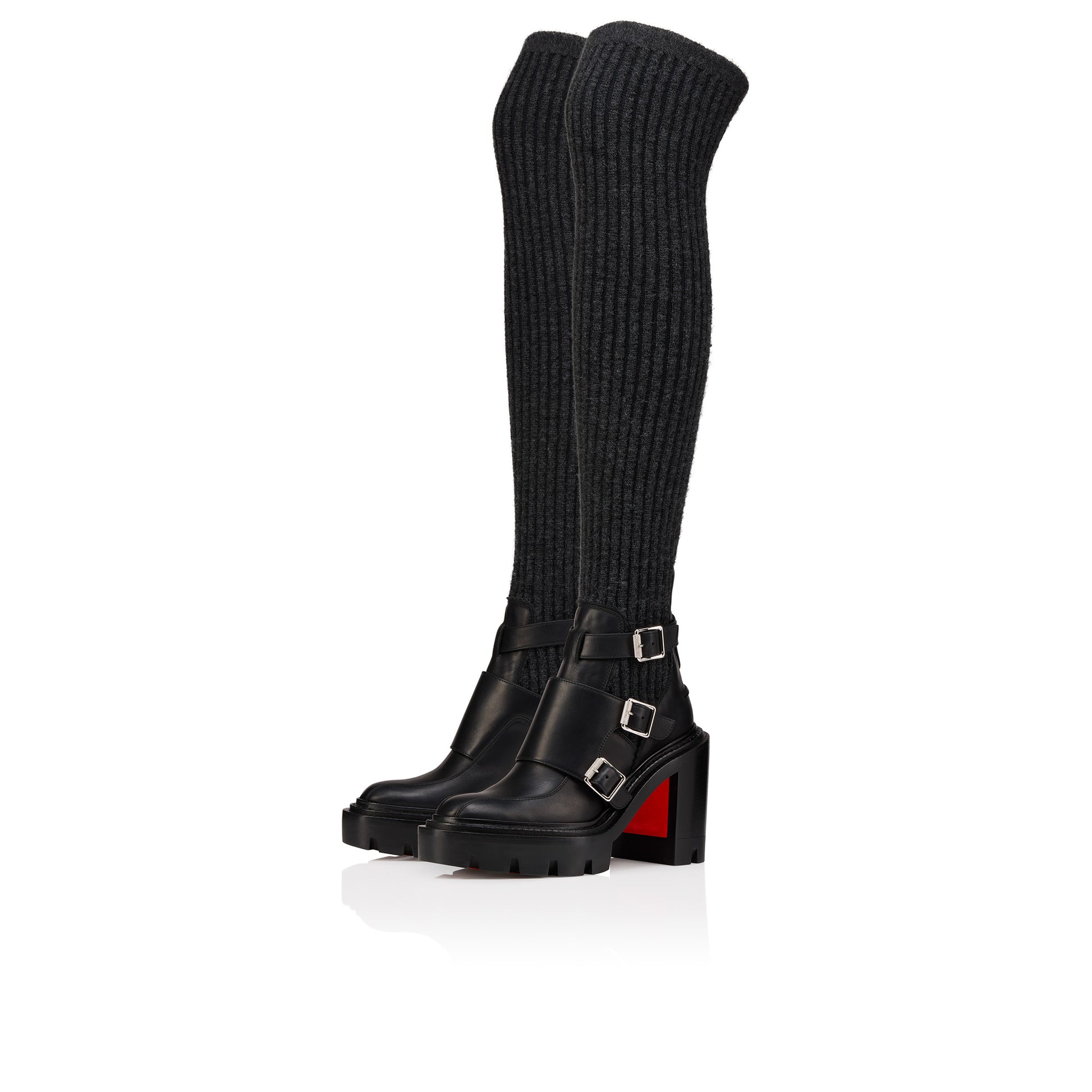 Christian Louboutin Cortinetta Alta College Women Shoes | Color Black