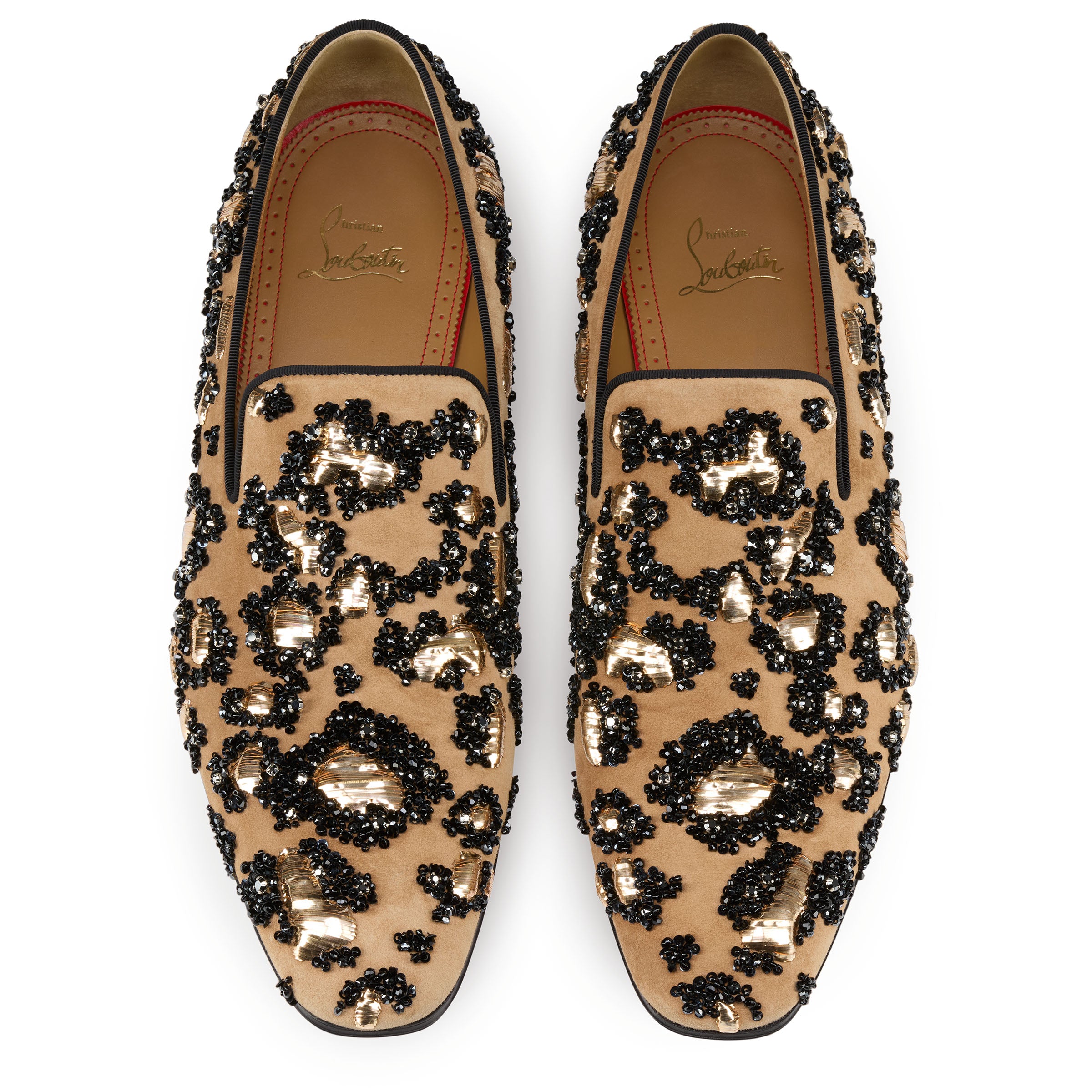 Christian Louboutin Dandelion Lameleo Men Shoes | Color Beige